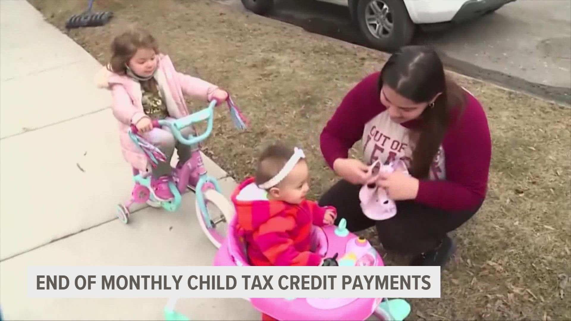 More than 36 million families received the monthly  child tax credit payment in December.