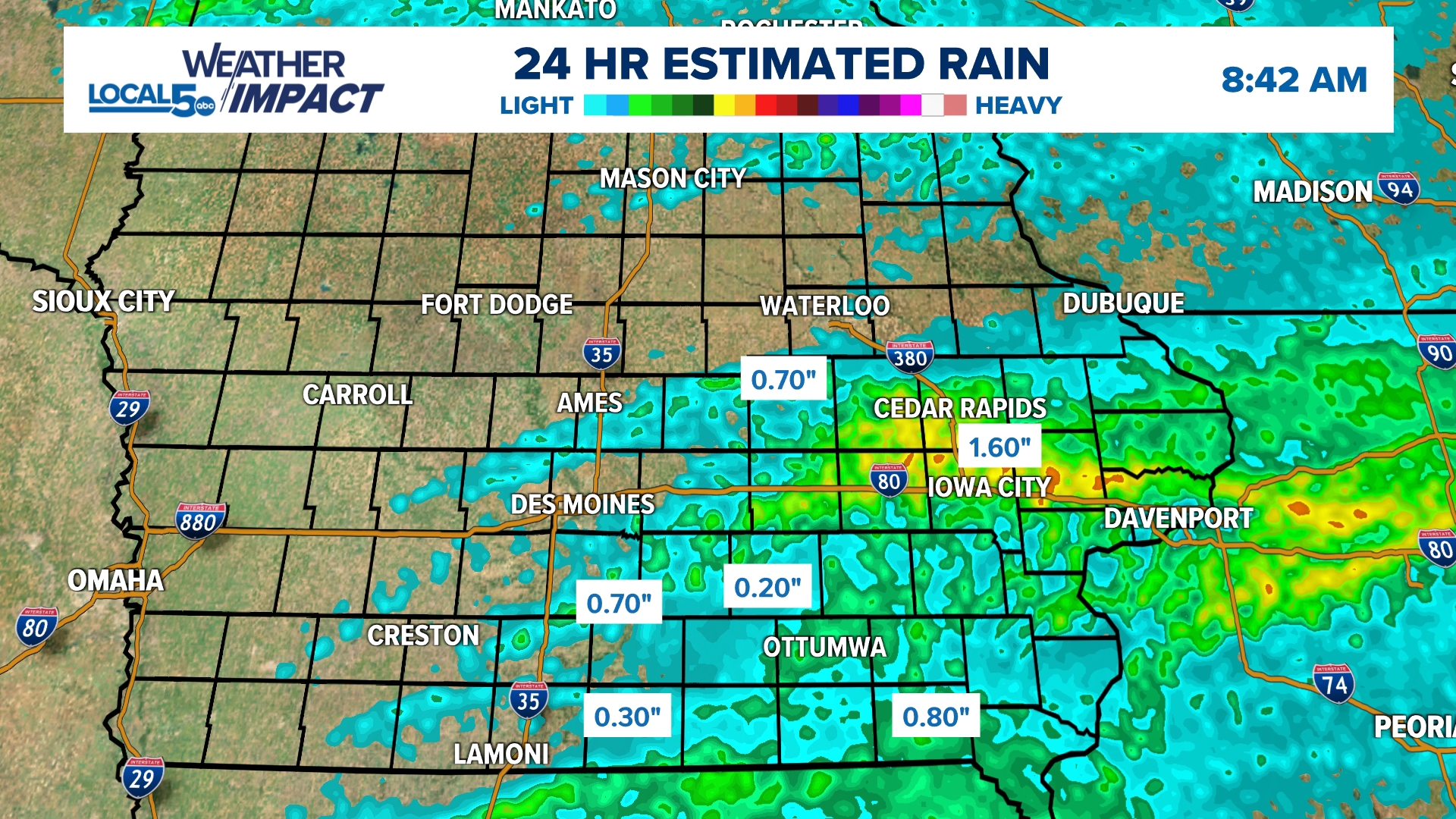 Iowa rain totals: Pella, Ames, Des Moines, Grinnell | weareiowa.com