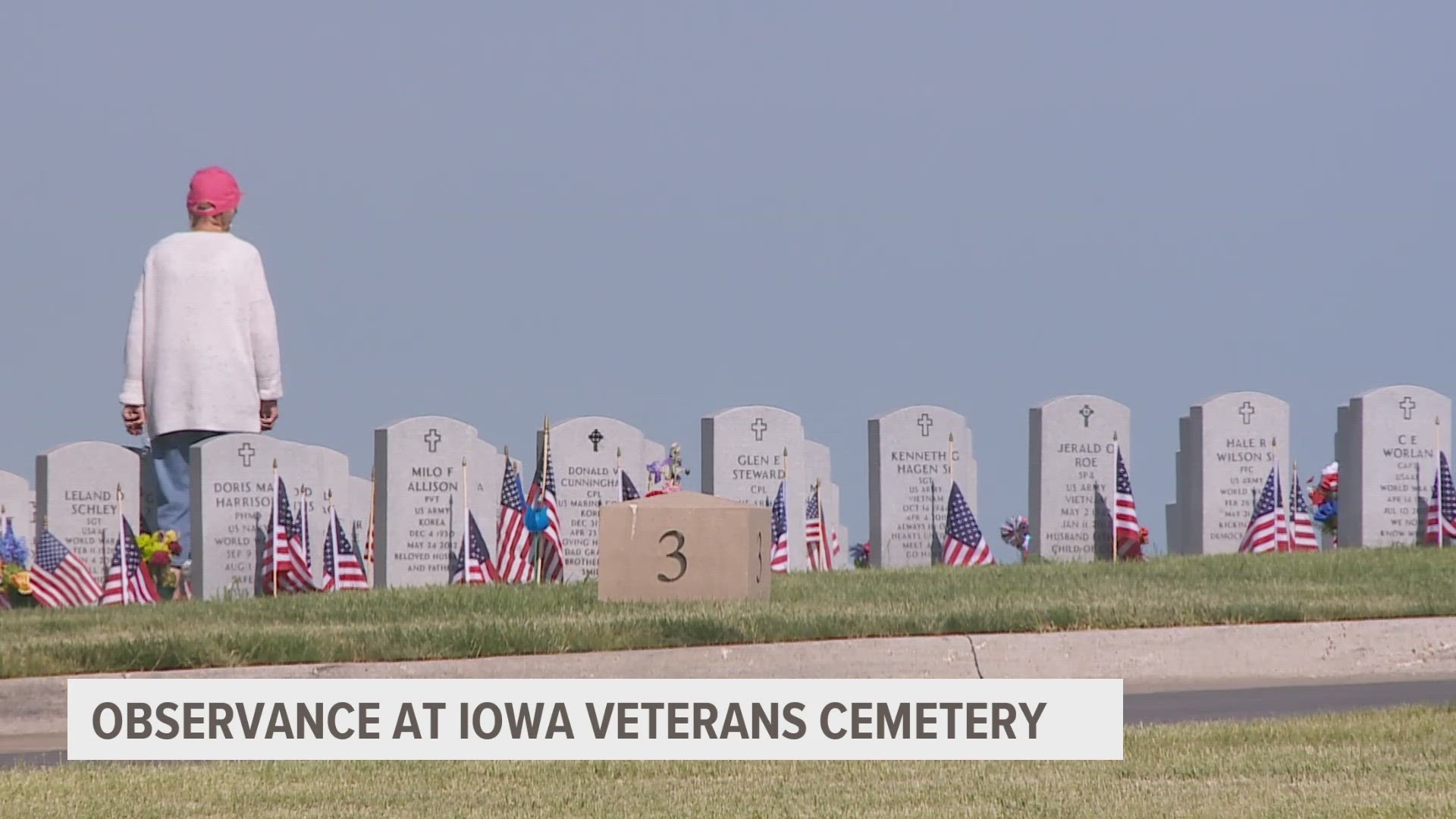 Gov. Kim Reynolds honored veterans at the Iowa Veterans Cemetery. Meanwhile, in West Des Moines, McClaren's Resthaven Chapel and Cemetery held it's own observance.