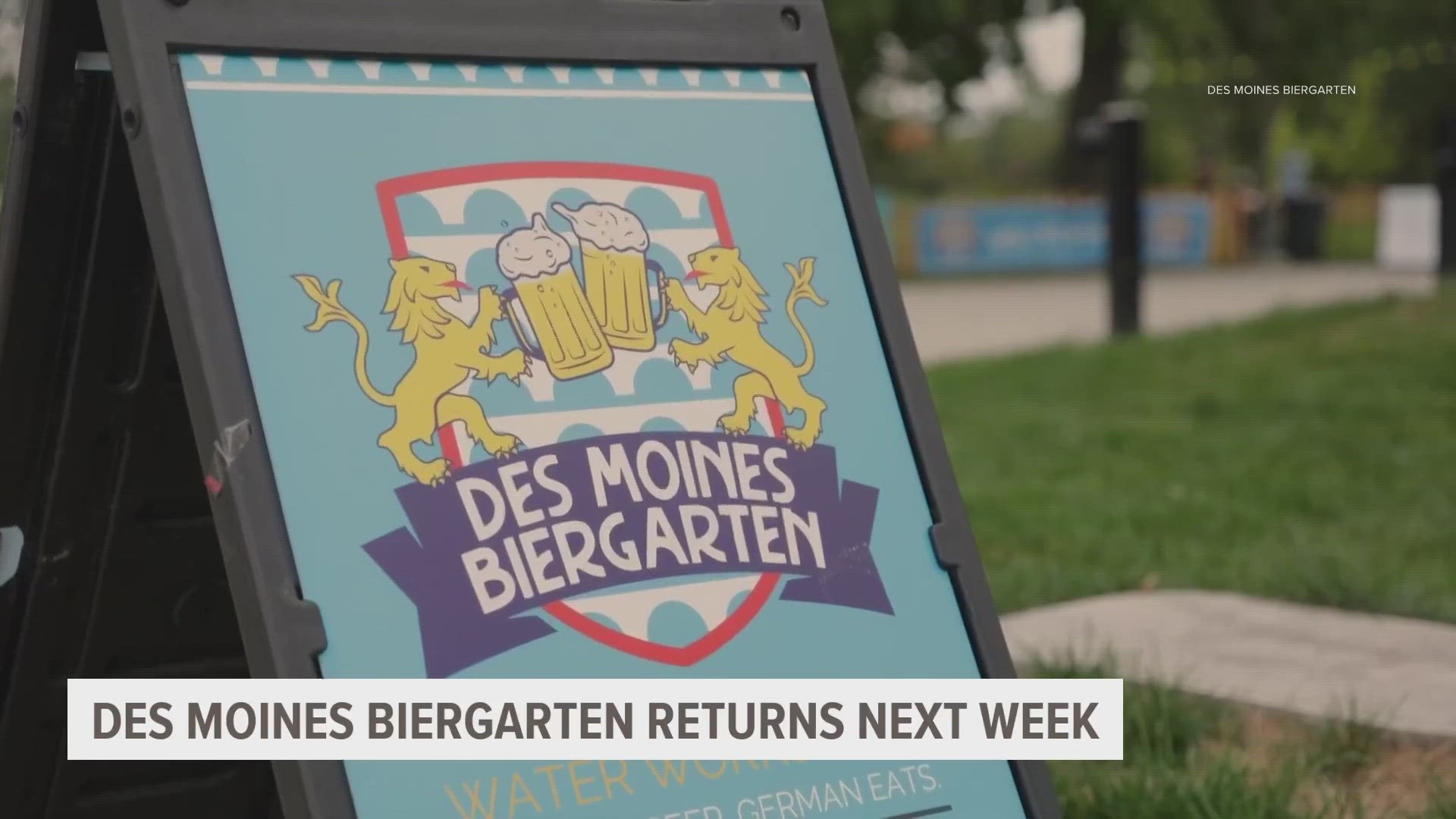 The Des Moines Biergarten season kicks off May 17. It's open Wednesday through Sunday until the fall.
