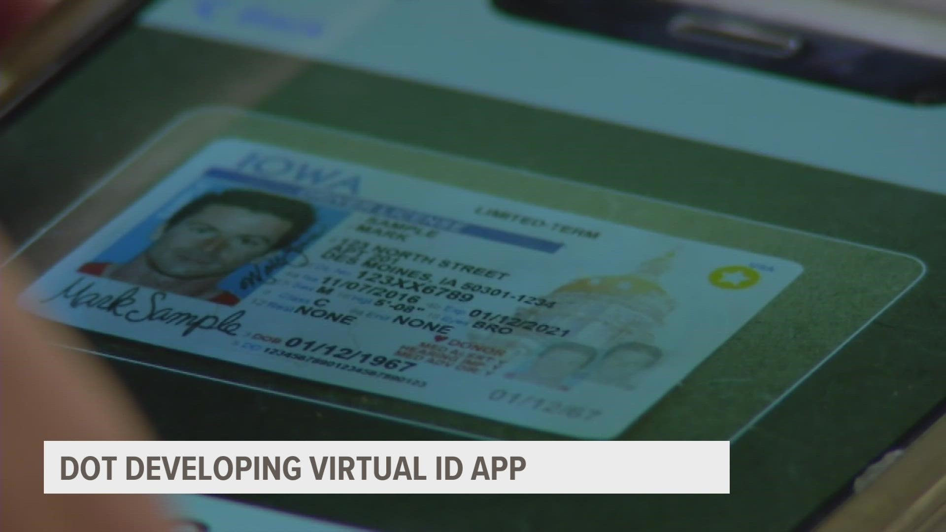 The state is planning to launch a pilot virtual ID app as early as January.