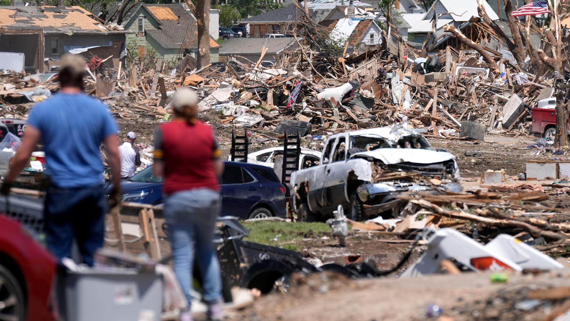 Greenfield's fire department is still without a station after the town suffered an EF4 tornado.