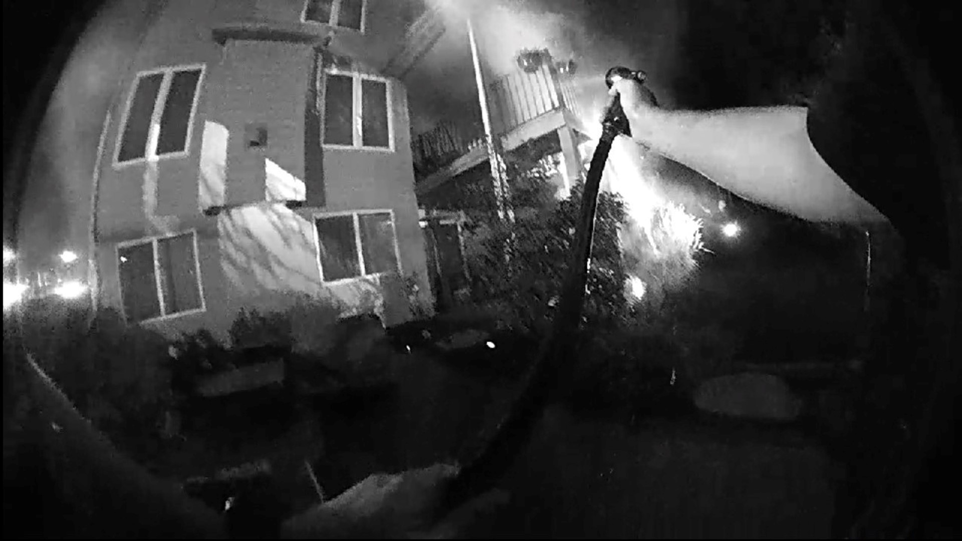 Ofc. Jared Alcorn was out on his neighborhood patrol shift just before 4 a.m. Friday, when he suddenly began to smell smoke.