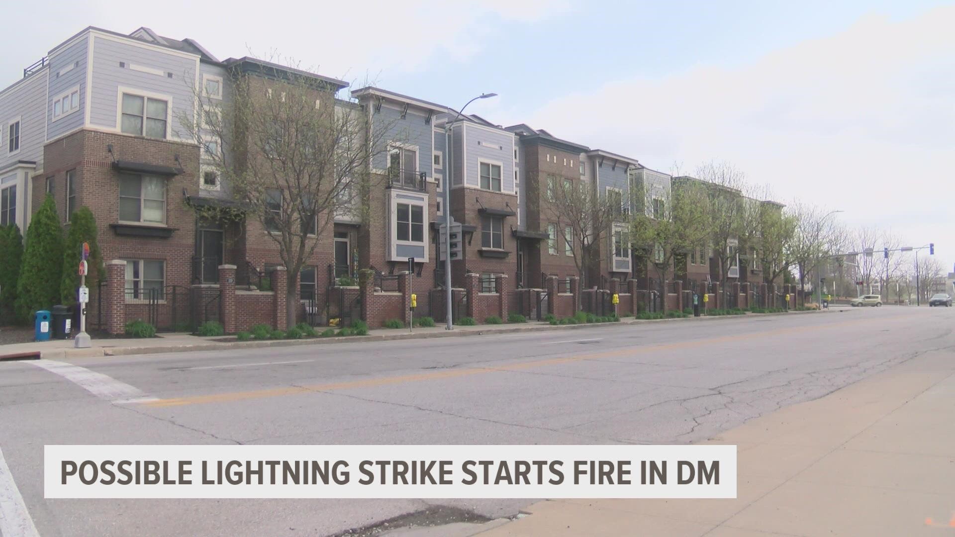 The Des Moines Fire Department said most residents are displaced due to utilities being shut off.