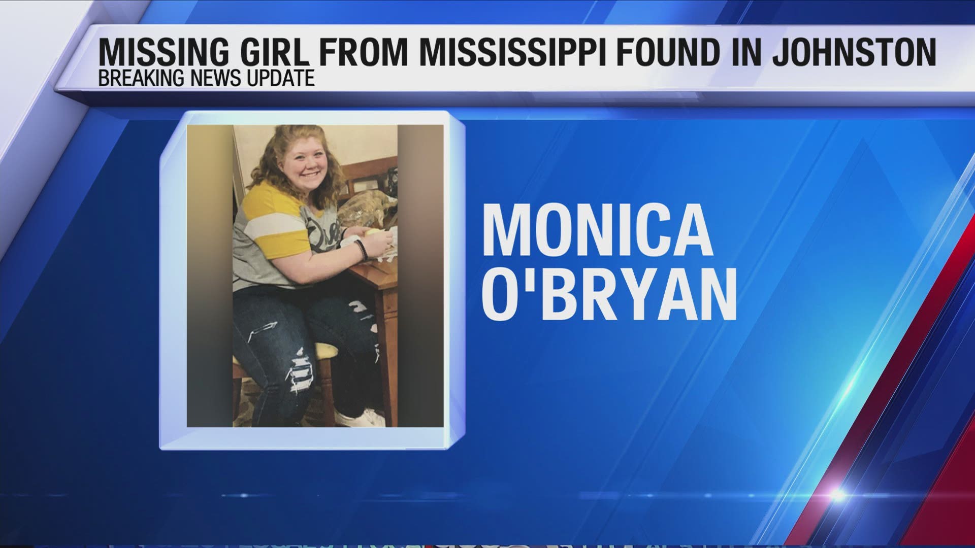 Monica O'Bryan had been missing since February 25.