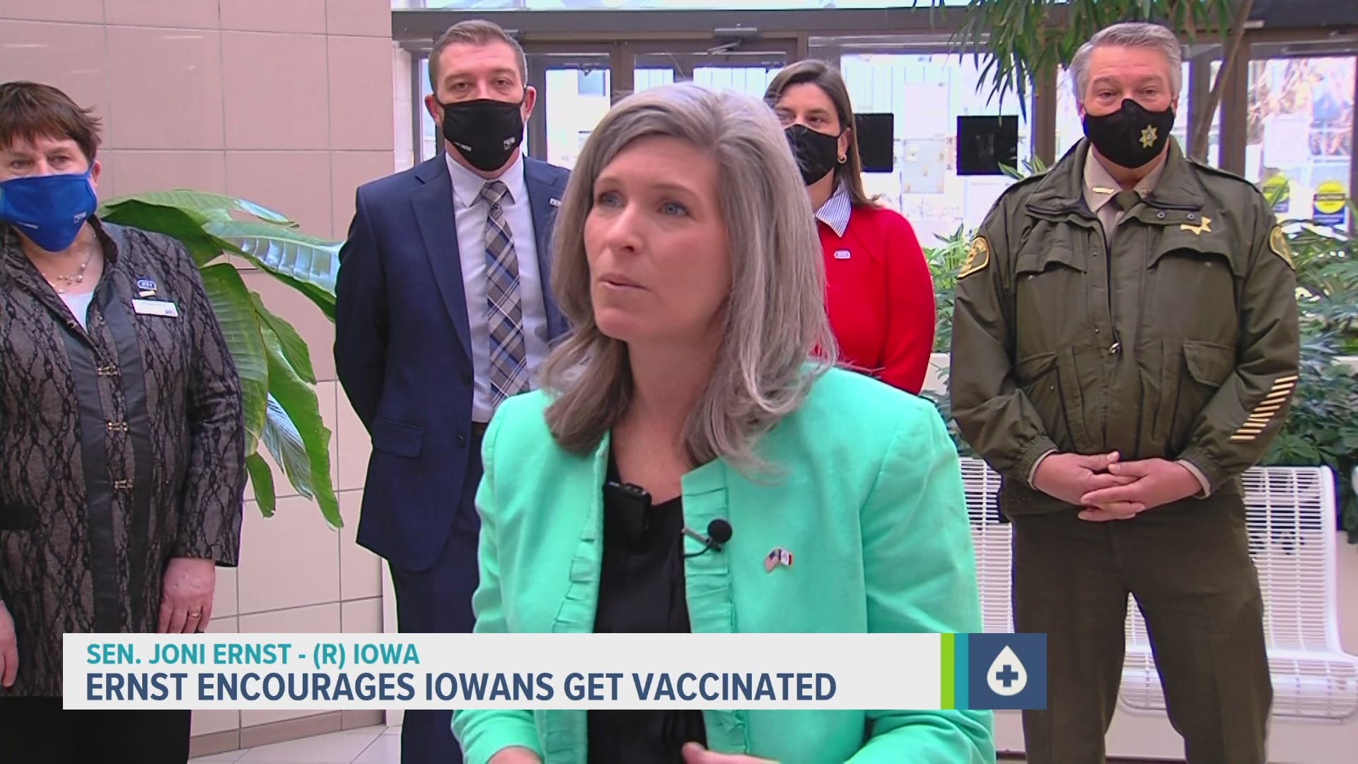 The Republican senator urged all Iowans to get their vaccine as soon as they are able to.