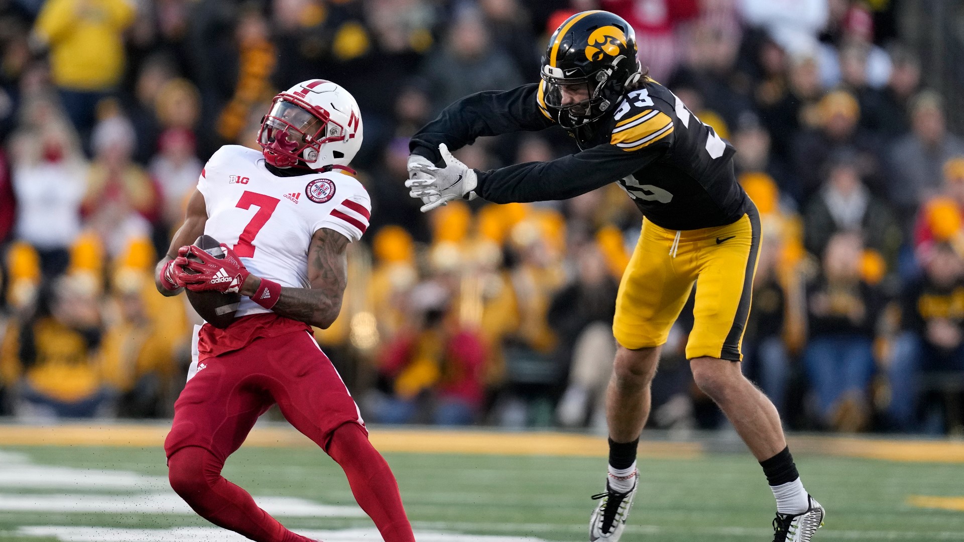 Nebraska ruined Iowa’s chance to clinch the Big Ten West Division title outright with a 24-17 win on Friday.