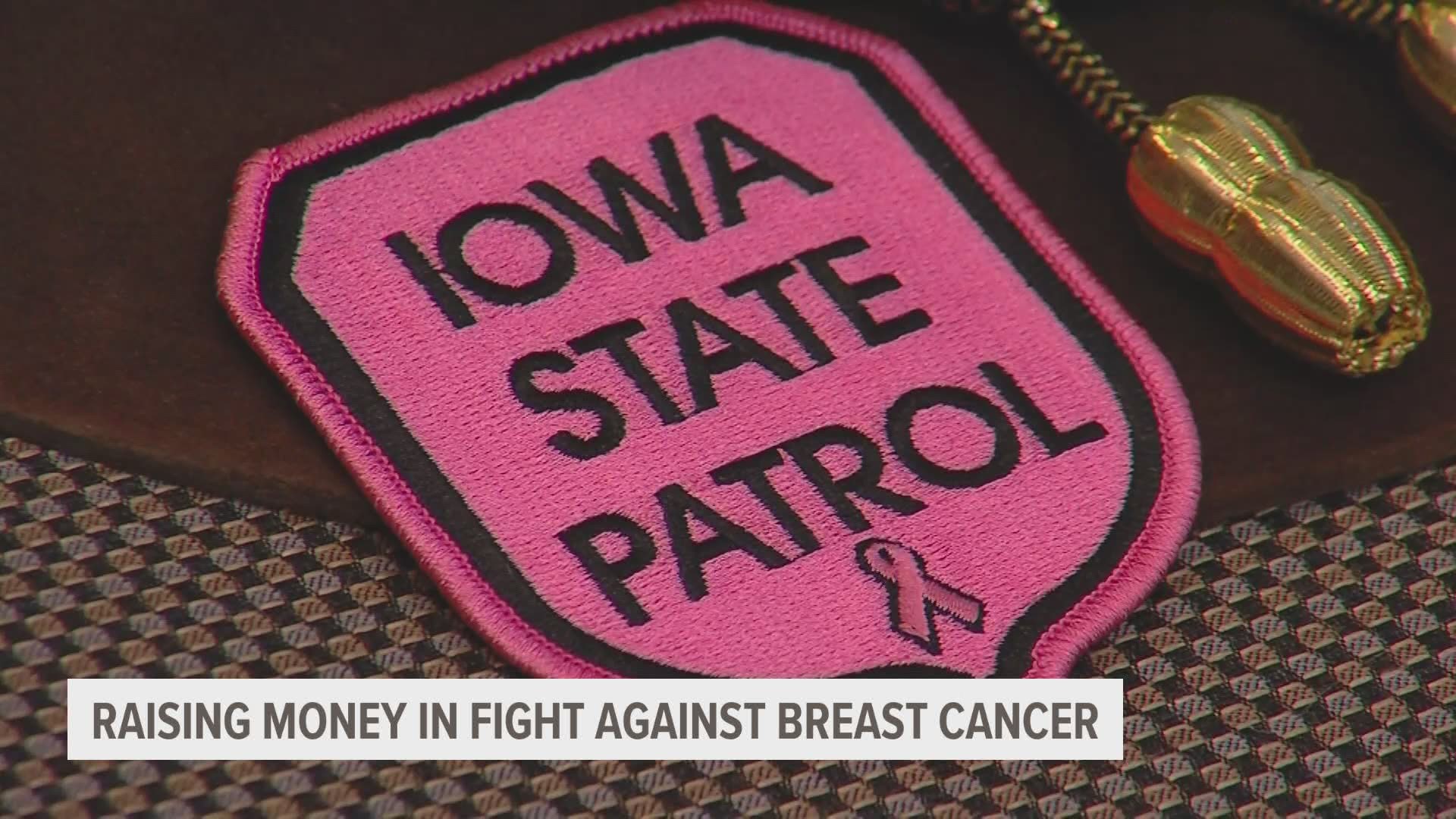 Iowa State Patrol unveils 'Pink Patch' for breast cancer awareness month
