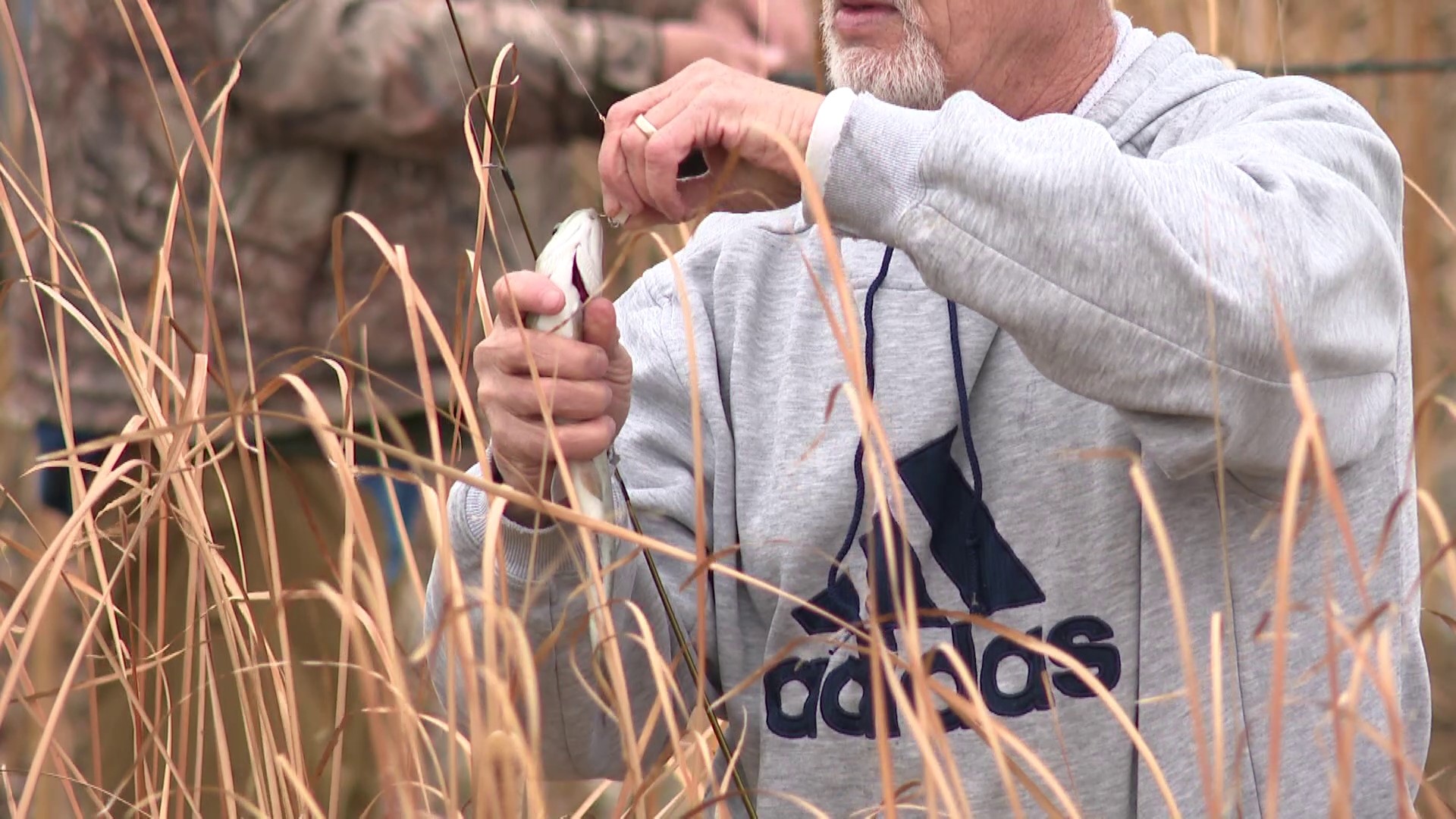 The event in Johnston was part of the Iowa DNR's community trout stocking program that will continue through the end of November.