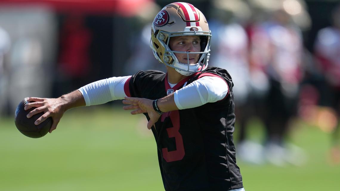 San Francisco 49ers: Brock Purdy throwing at training camp