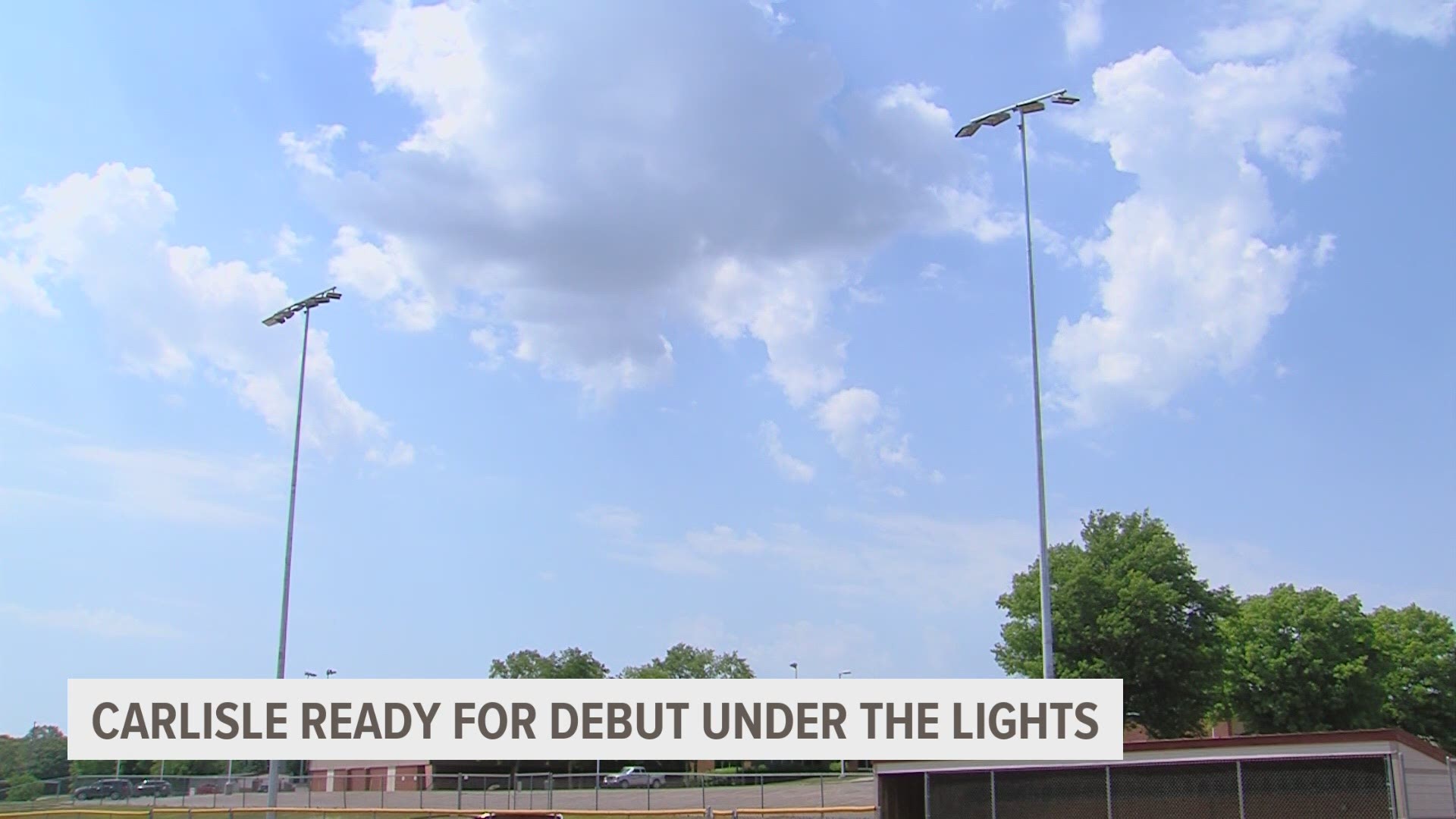 Carlisle High School Baseball has always been left to play during the hottest parts of the day. Now they can play night games at their home ballpark.