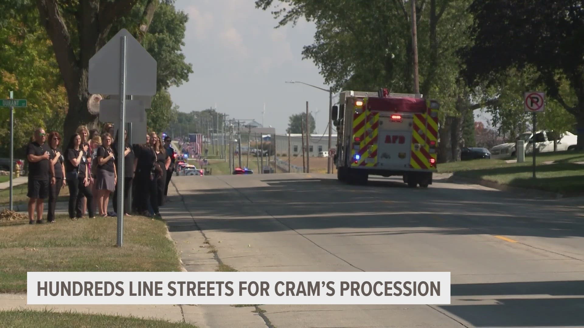 One week after Ofc. Kevin Cram was shot and killed in the line of duty, folks came from all over to pay their respects during his funeral procession.