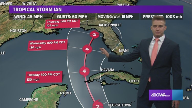 Tropical Storm Ian Forecast: Saturday, Sept. 24