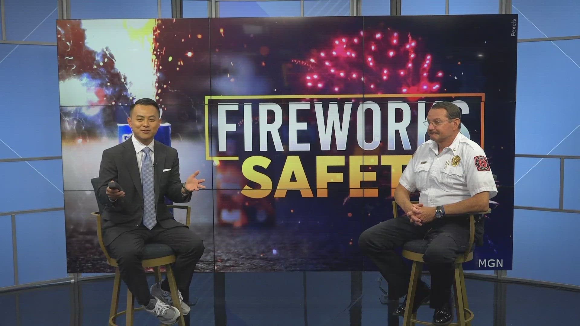 Jim Clark serves as fire chief for Johnston and Grimes, but the two cities have different rules surrounding fireworks.