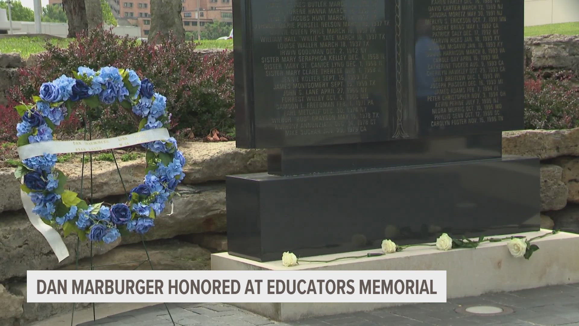 Connor O'Neal reports from Kansas on the memorial for Dan Marburger