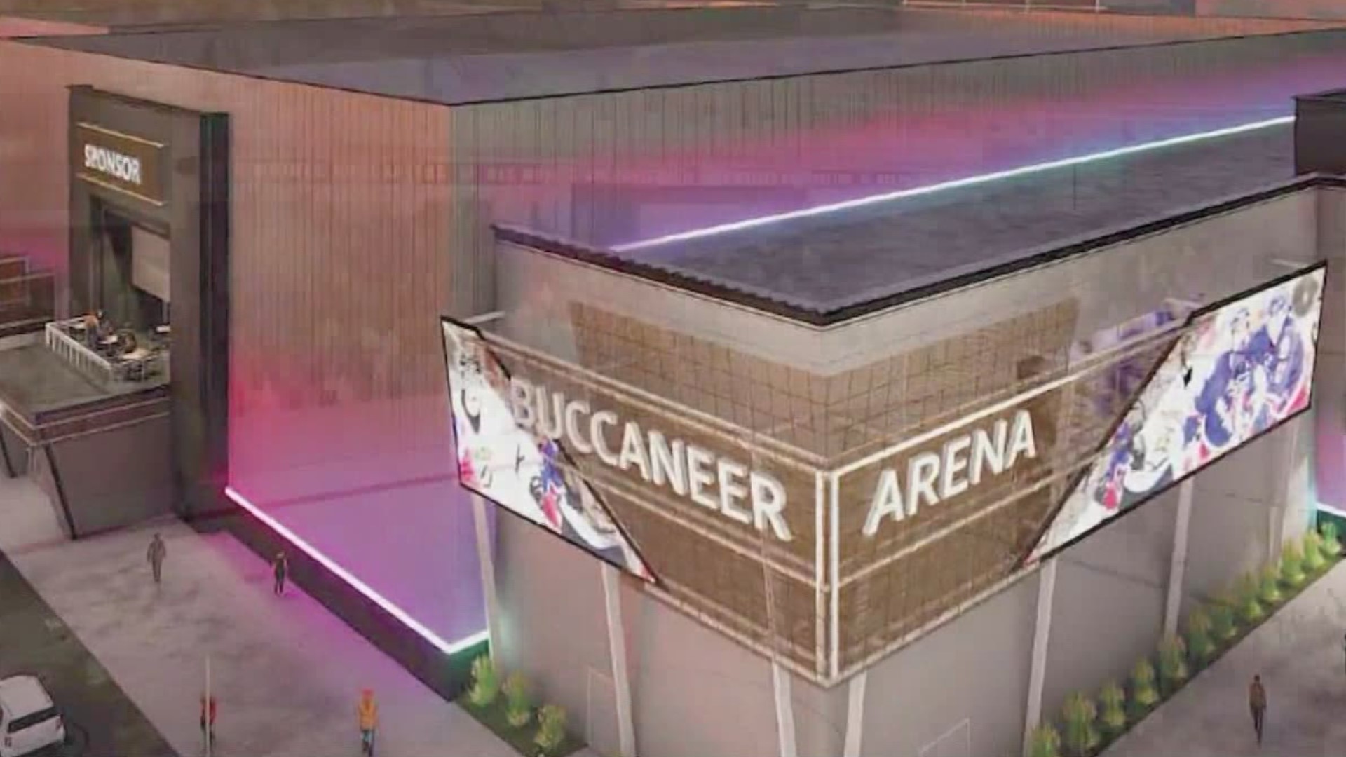 The hockey team announced a new 3,500 seat multi-purpose arena will be built in the former Younkers store on the west side of the shopping center.