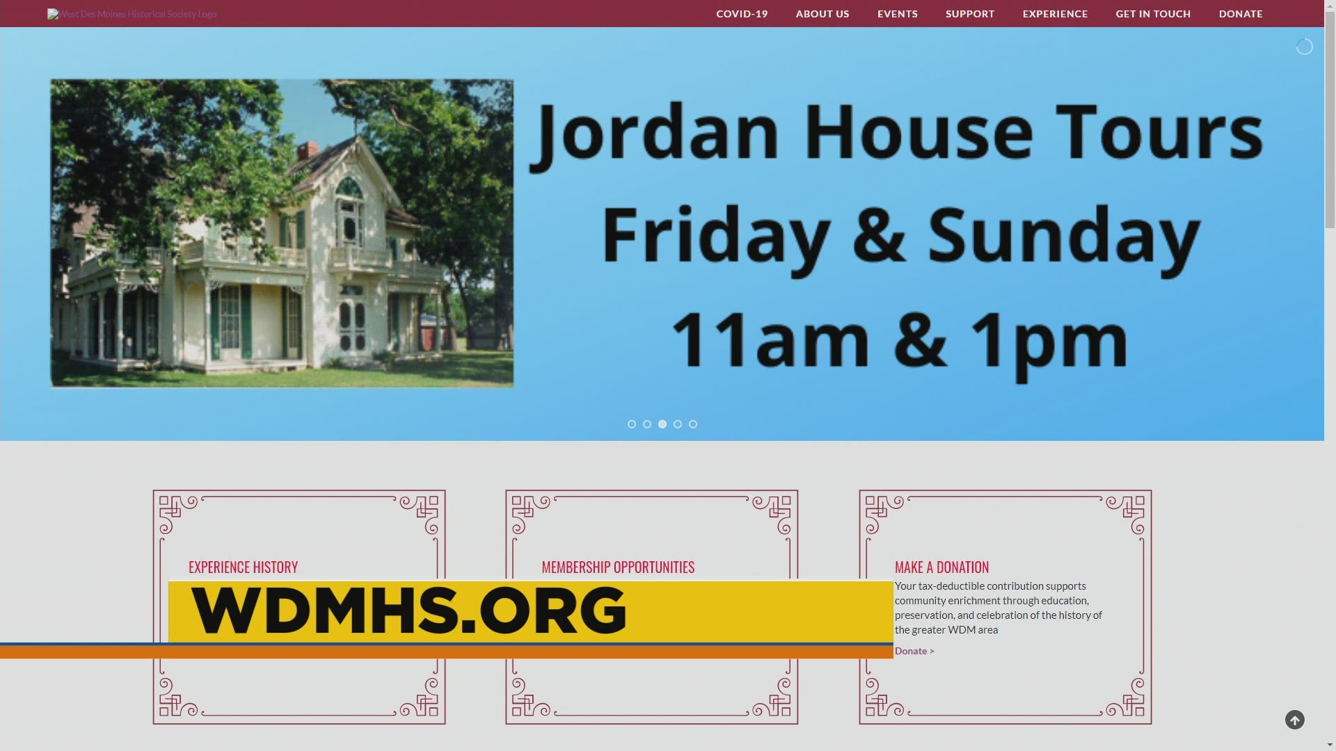 The historic Jordan House Museum is one of over 600 locations throughout the US listed in the National Underground Railroad Network to Freedom program