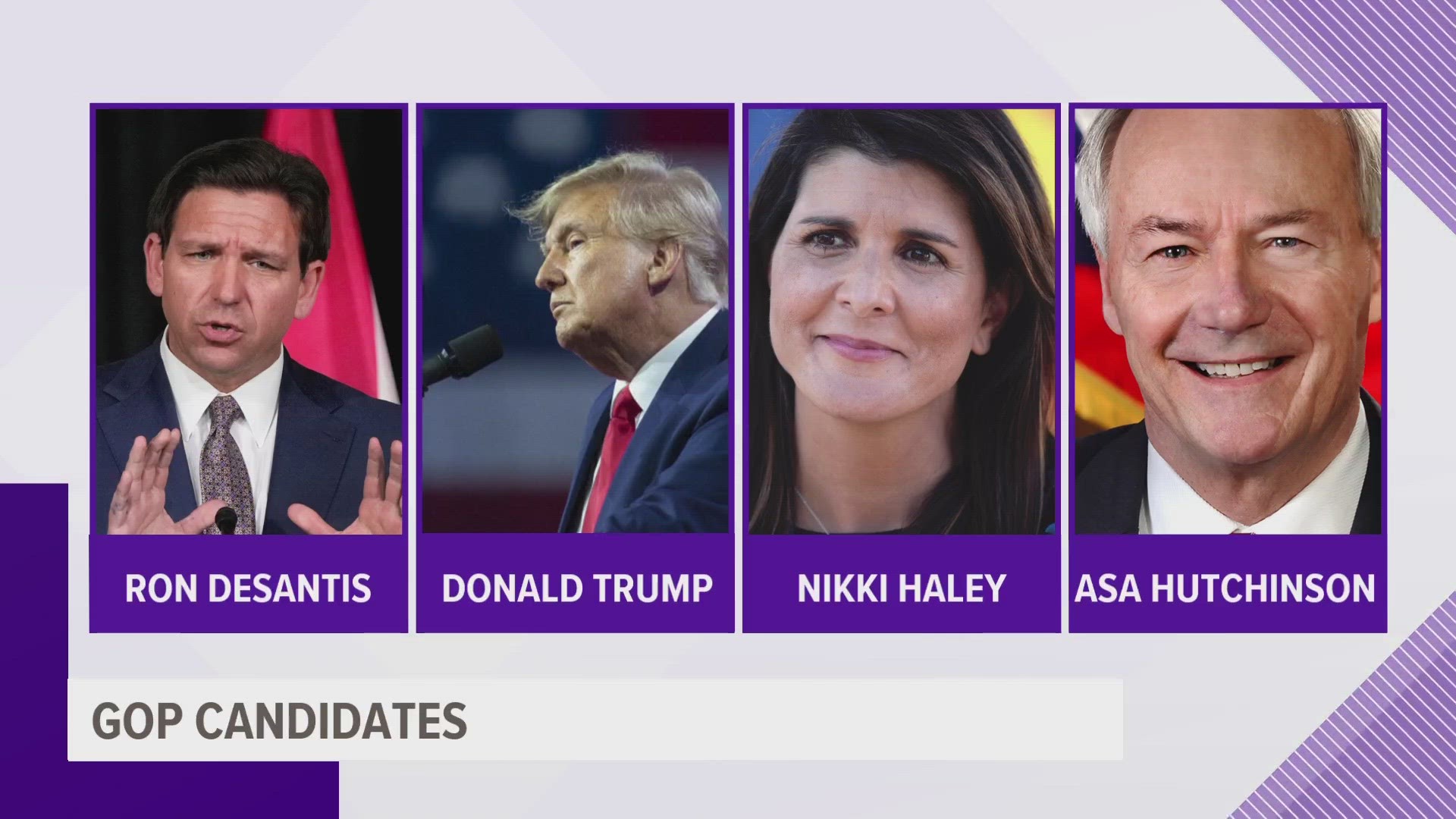 There are now eight GOP candidates running for the presidential nomination, and three Democrats.