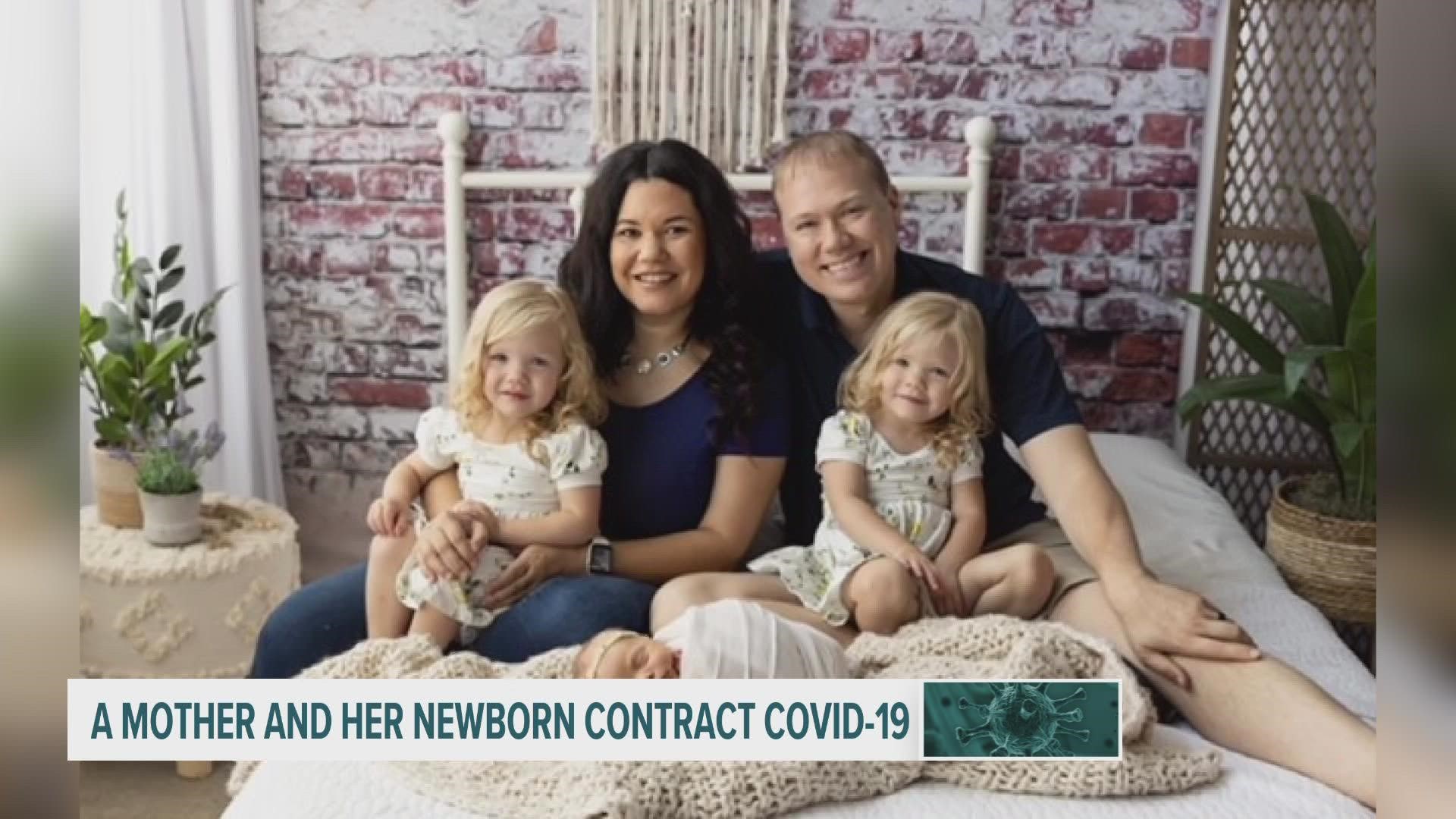 Rebecca Backstrom says there were moments during her fight with COVID-19 when she couldn't care for her kids, including newborn Willow, due to her own health issues.