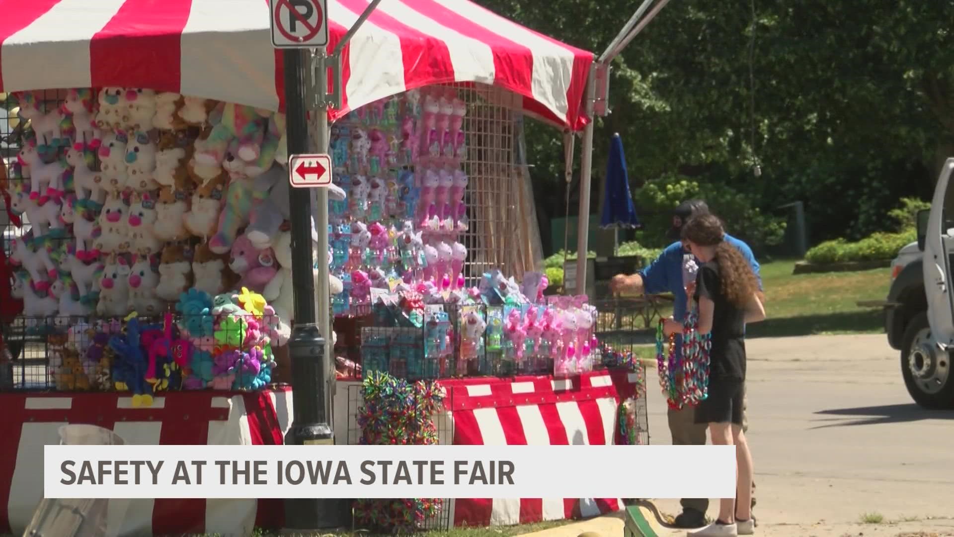 The Des Moines Police Department says they are working diligently with fair security to make the Iowa State Fair secure from start to finish.