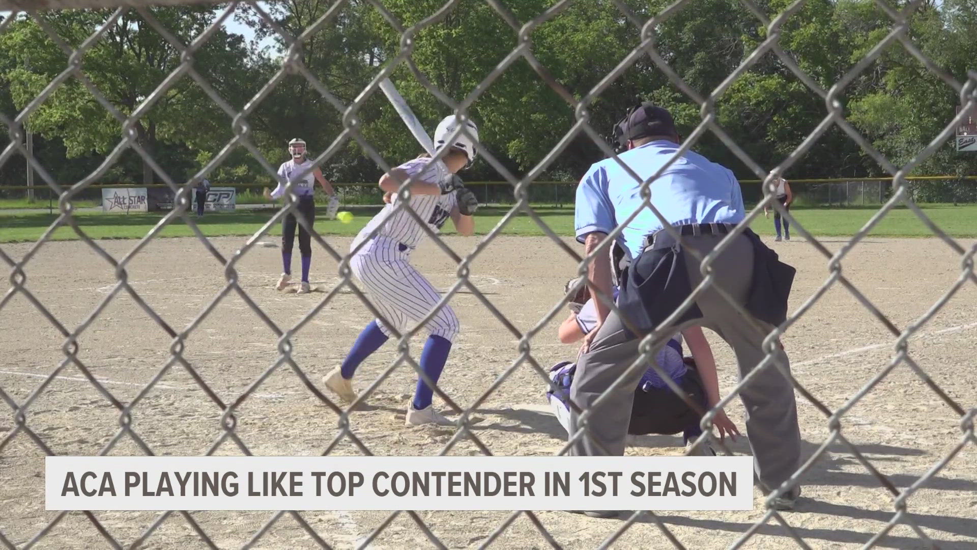 When you watch the Ankeny Christian softball team play, you would probably never guess that this is the program's first season competing.