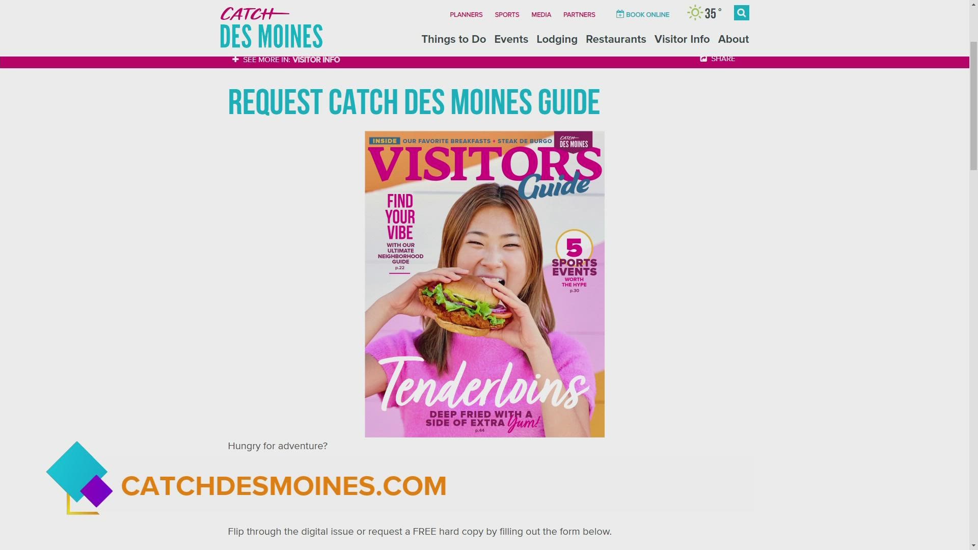 Greg Edwards, President/CEO of Catch Des Moines talks about some of the GREAT EVENTS in town this week AND the BRAND NEW Visitors Guide that is now available.