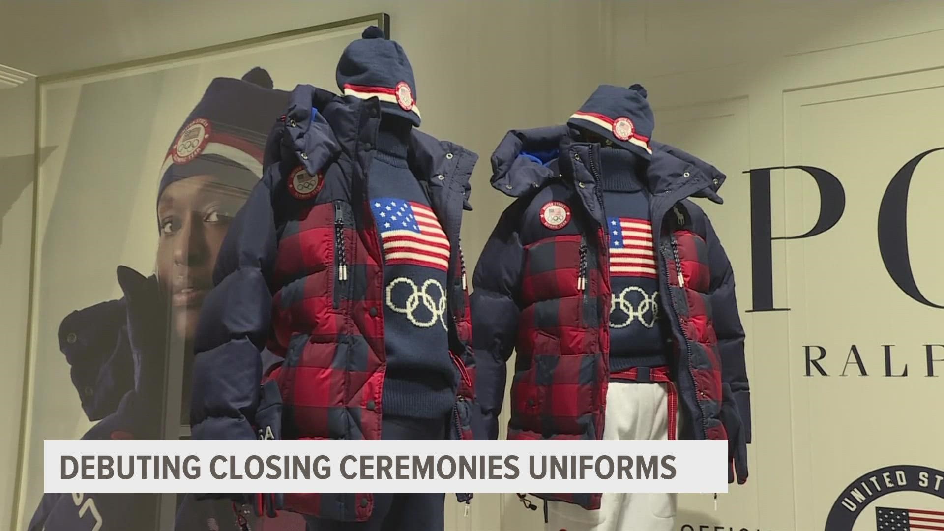 Team USA will be parading in cozy American flag sweaters and red-and-blue plaid puffer jackets.
