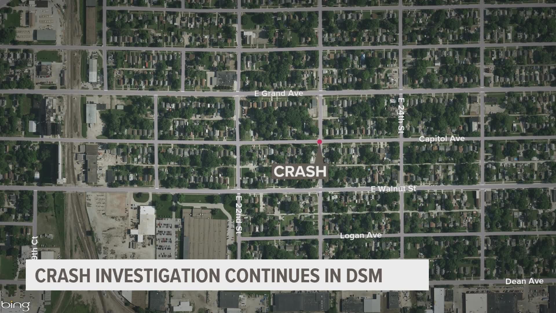 Police say they found a firearm, illegal drugs and drug paraphernalia inside the car left behind after an accident around 5 p.m. Wednesday.