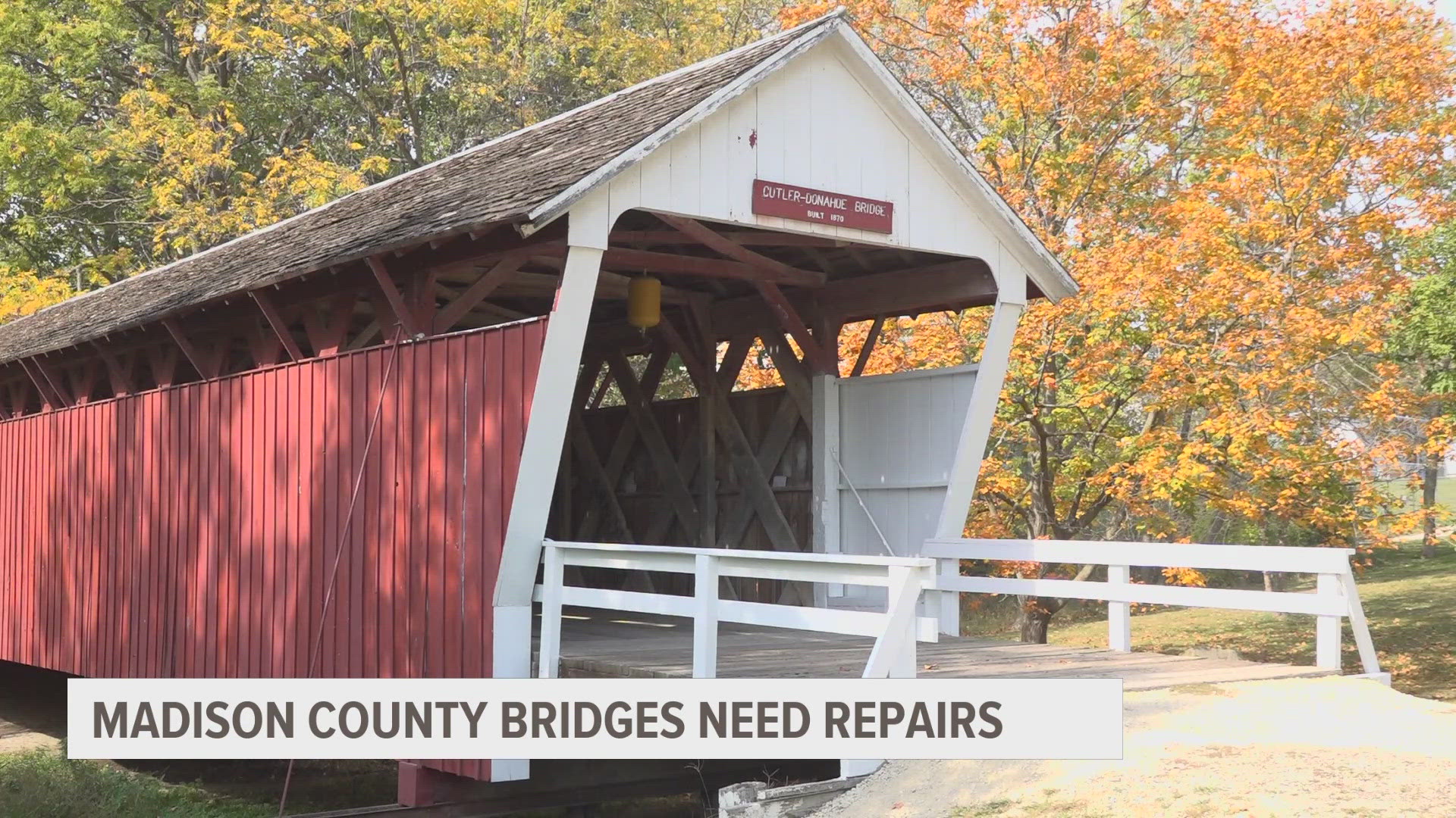 The bridges are covered in graffiti and many of the structural beams and floor boards are starting to crack.