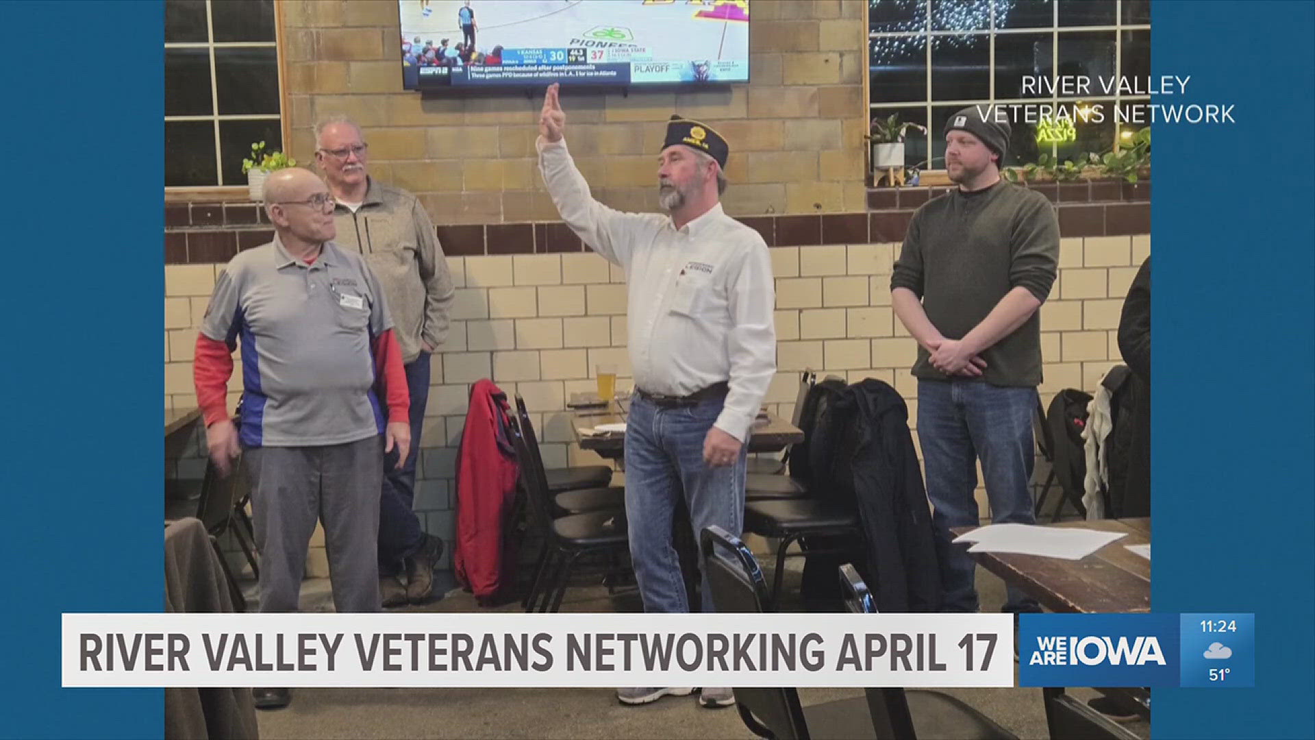 The River Valley Veterans Network will host a free event for all veterans on Thursday, April 17 at Torrent Brewing Company. 