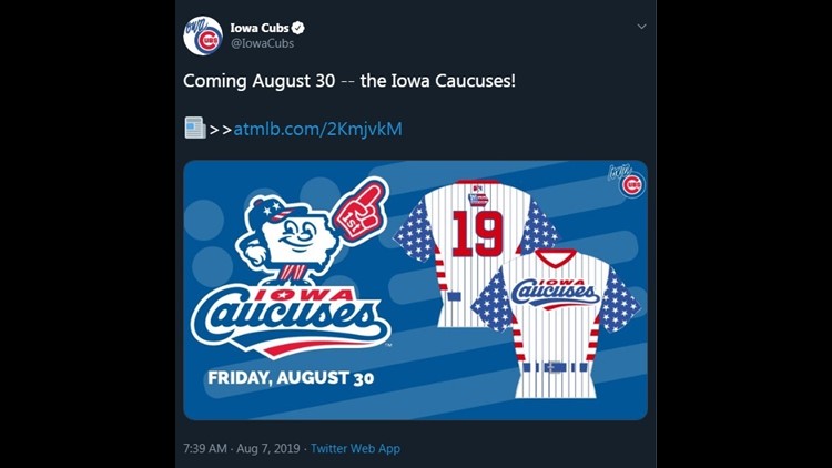 Iowa Cubs changing name to Iowa Caucuses Friday