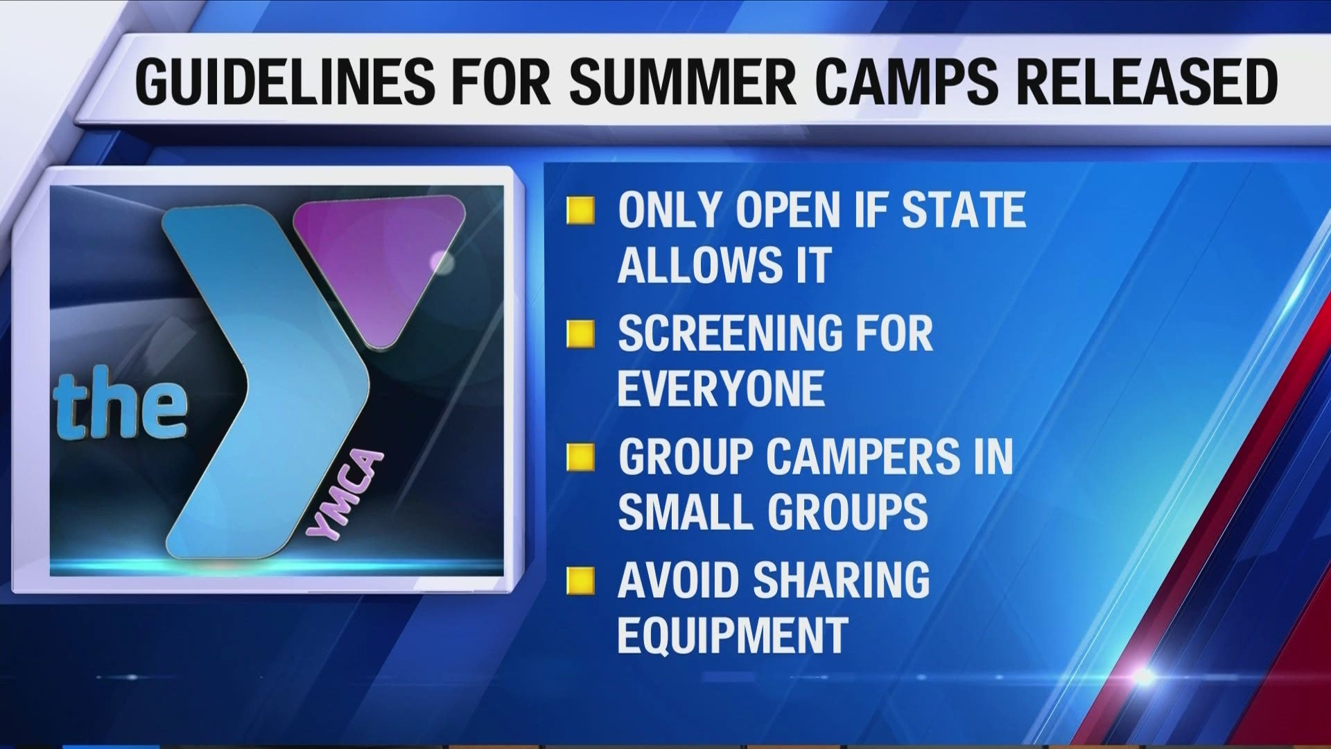 Local 5's Elias Johnson reports on guidelines for summer camps, as a response to the COVID-19 pandemic.