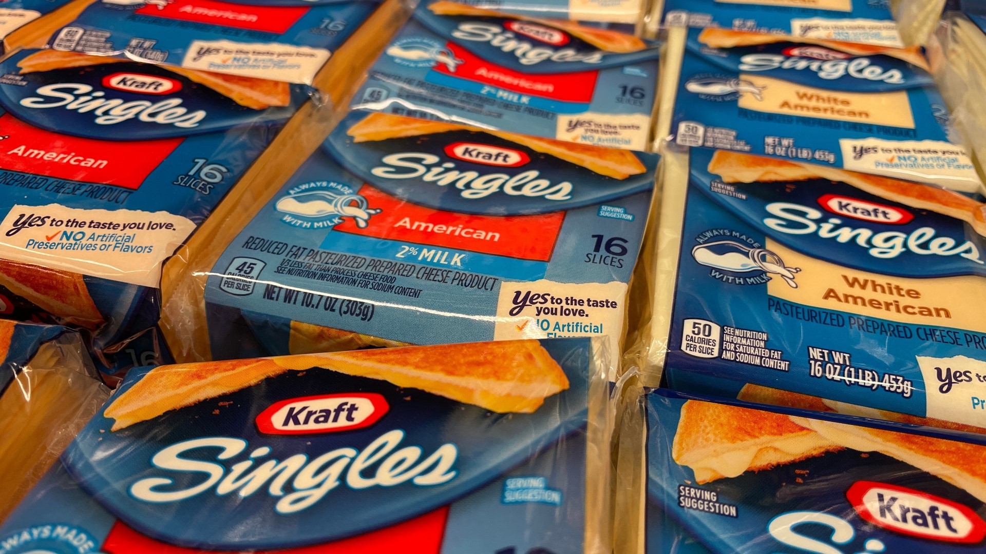 Recall issued for Kraft singles cheese slices over plastic films