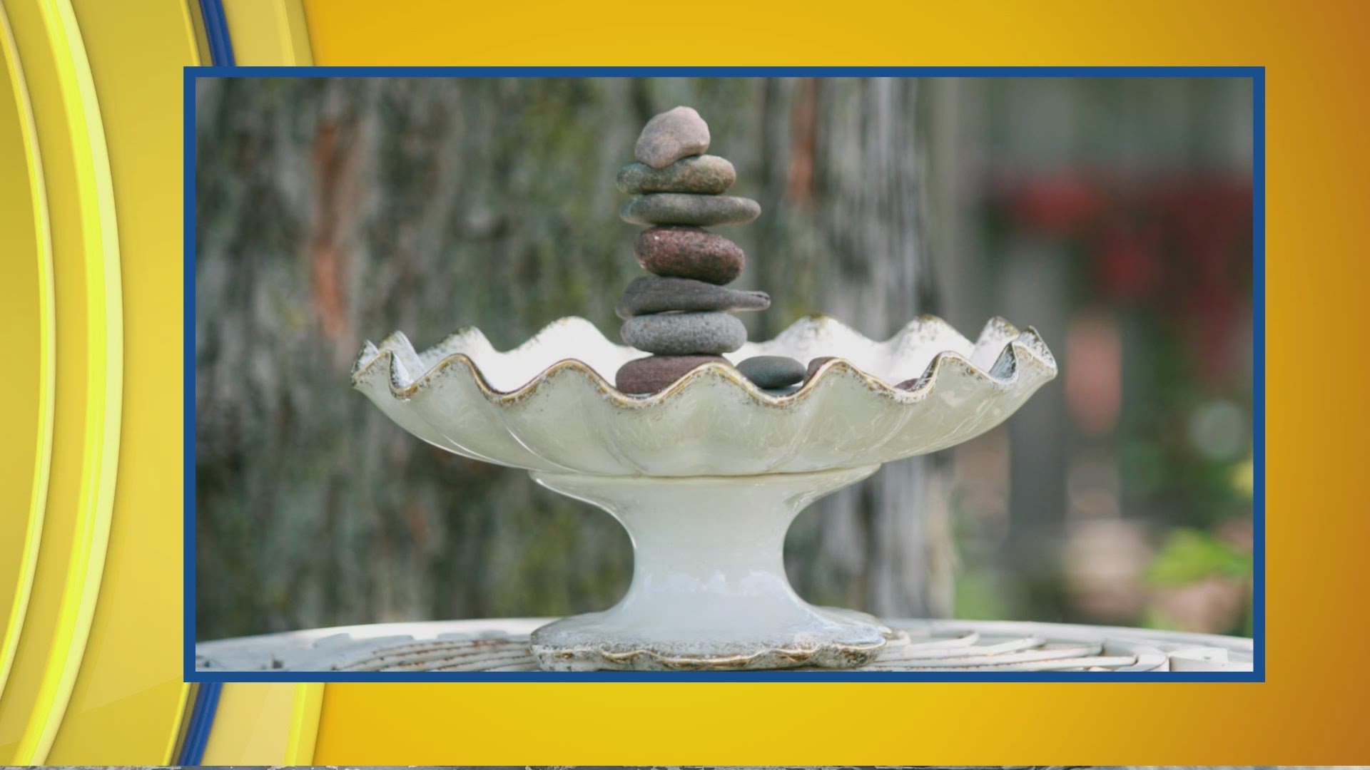 Michele shows us the art of stone stacking as a form of relaxation