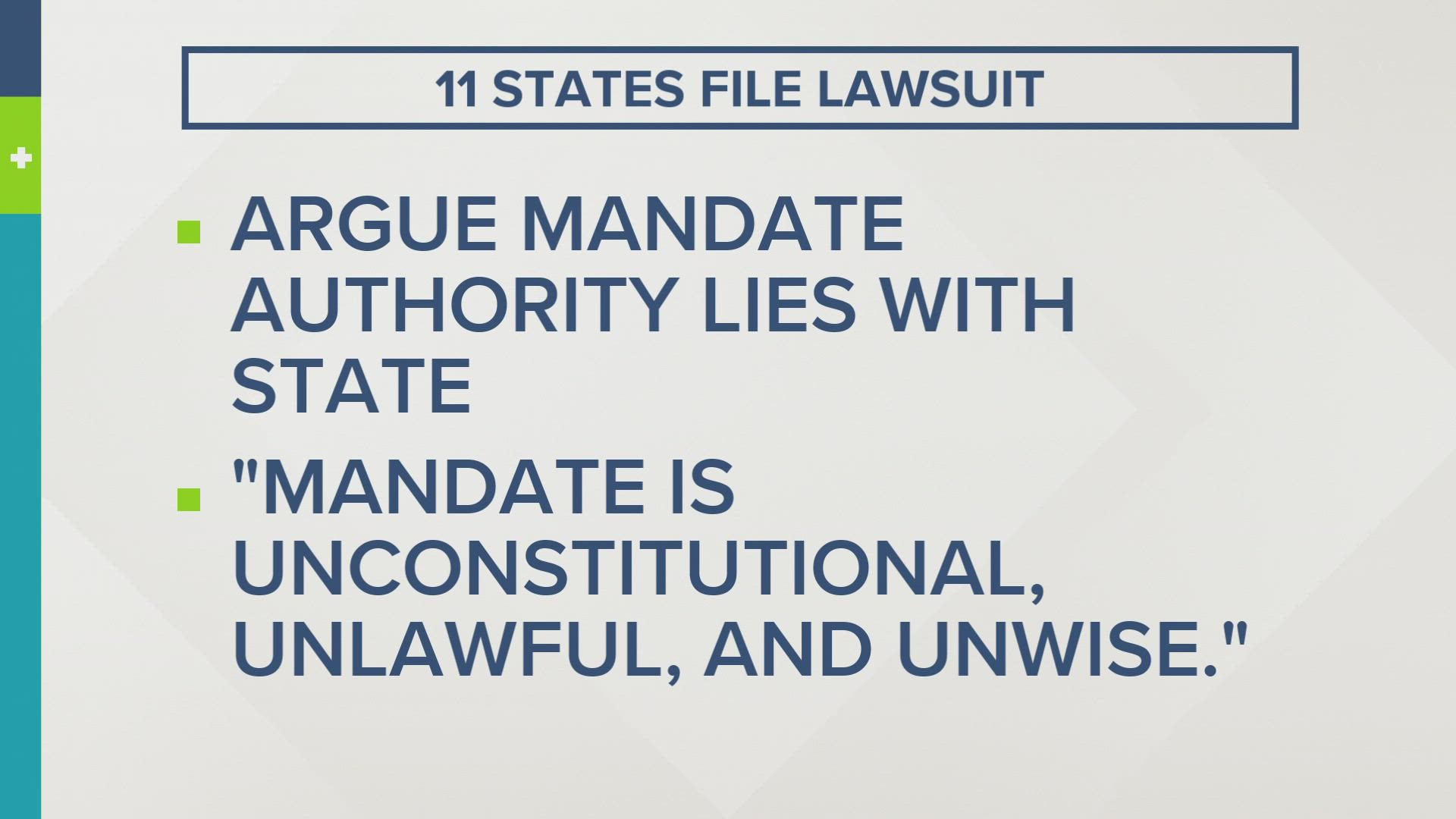 “This mandate is unconstitutional, unlawful, and unwise," the complaint states.