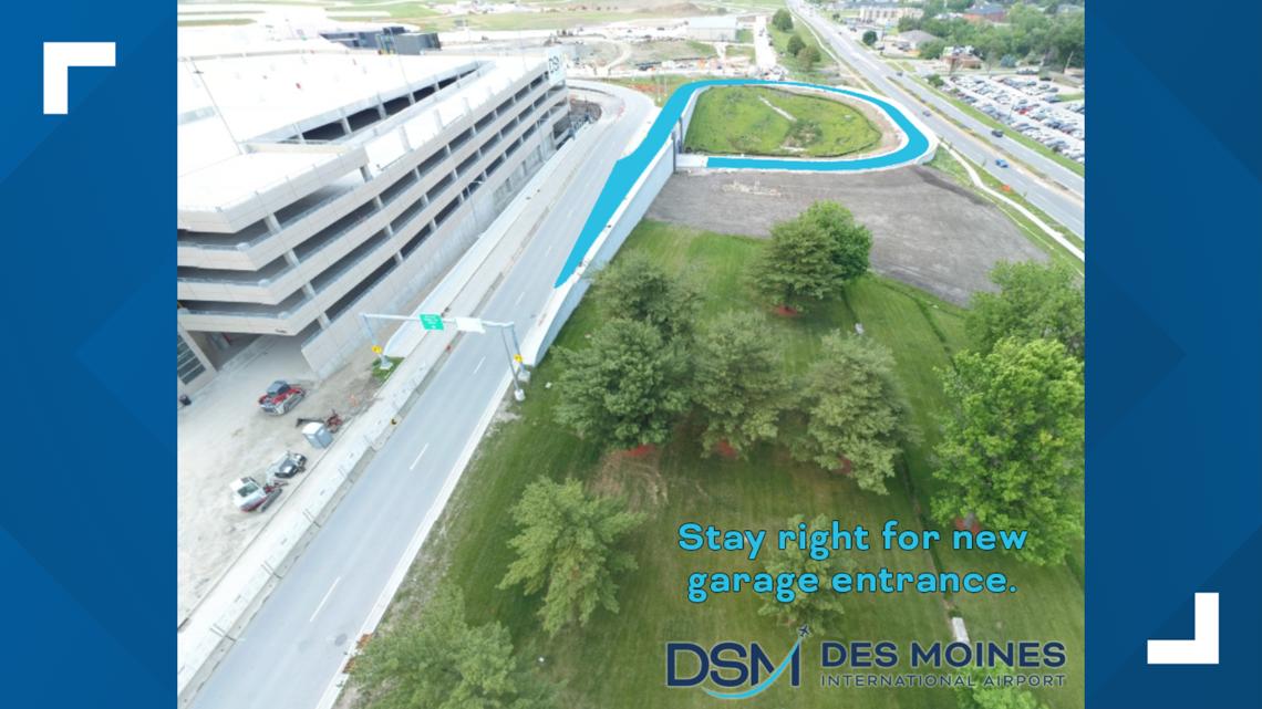 New parking garage opens at Des Moines International Airport