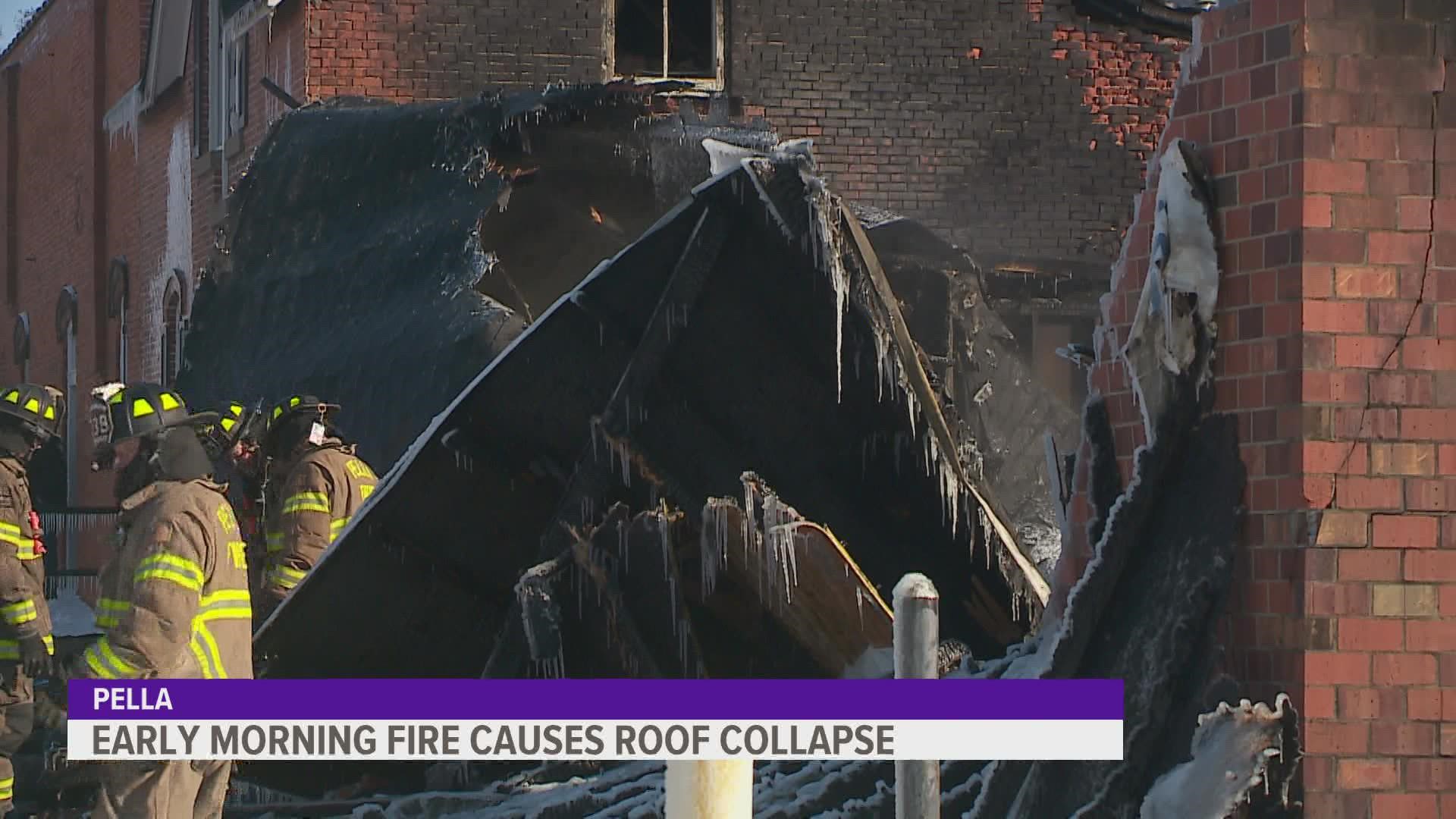 No one was injured, but the building suffered significant damage.