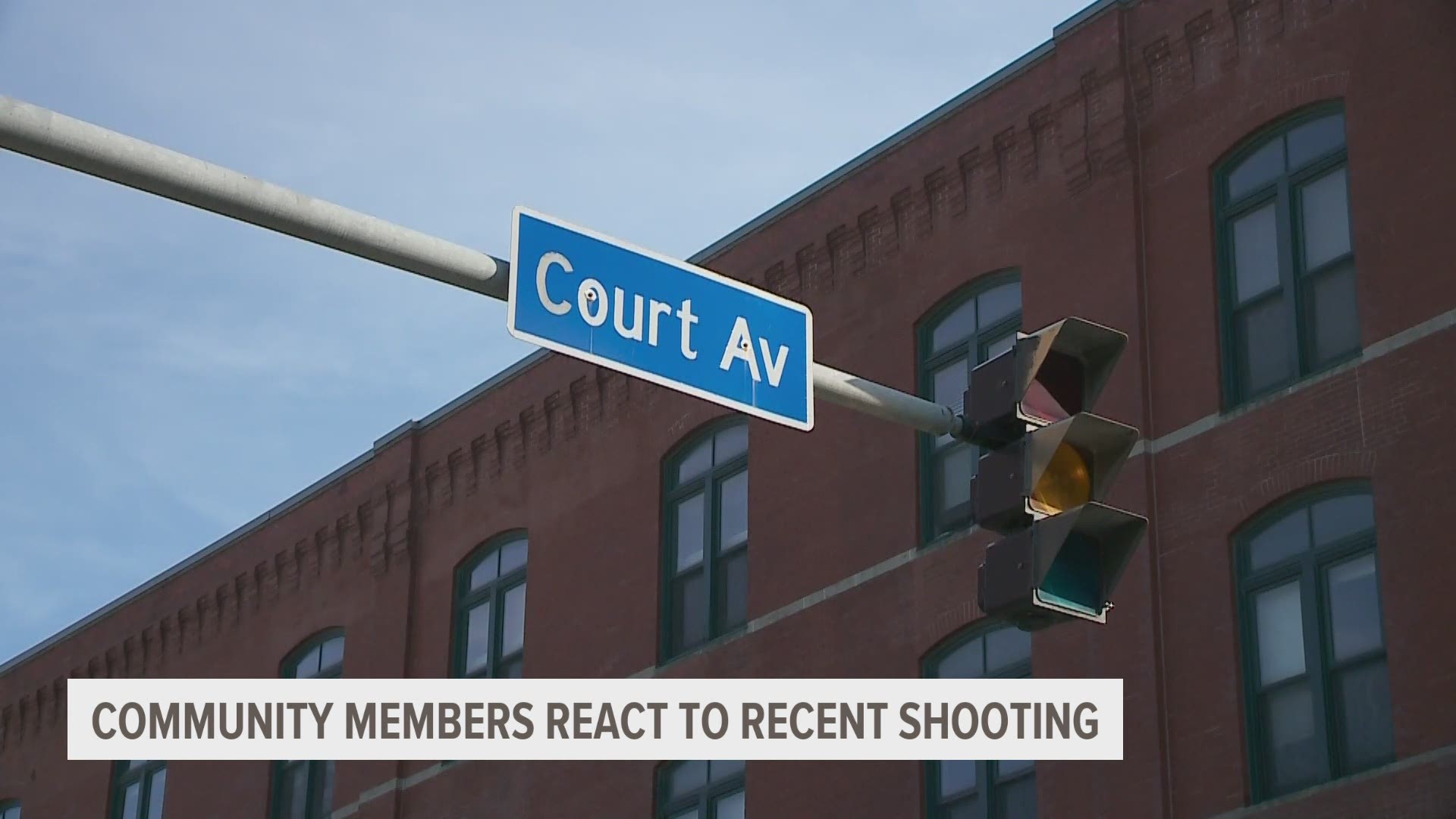 Community members and business owners discussed how they felt after the shooting Sunday morning on Court Avenue.
