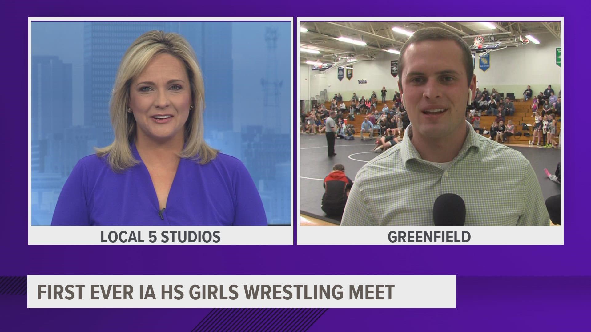 Iowa sanctioned girls high school wrestling earlier this year, and over 100 schools have since created teams to compete.