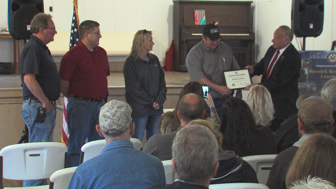 Rep. King honors Hornick community members after historic flooding