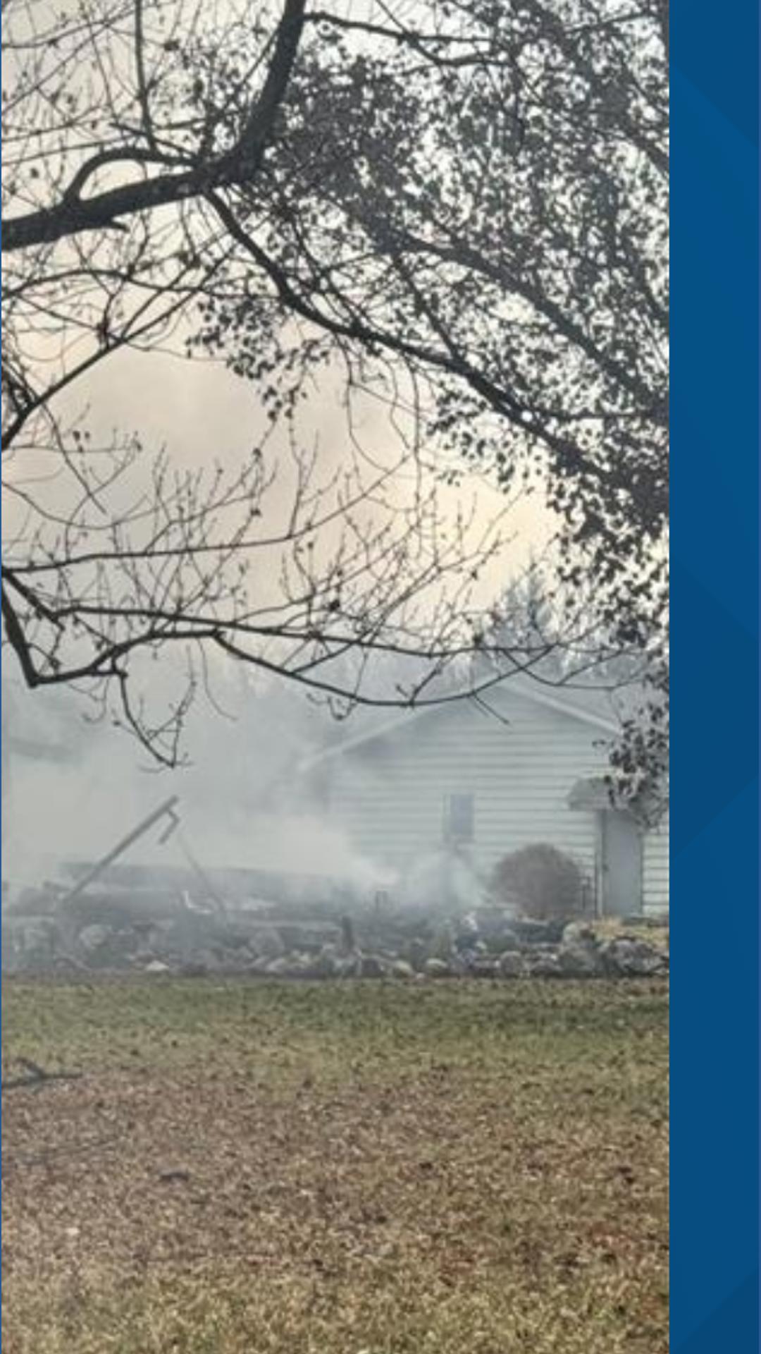 Early morning fire in Woodward partially collapses home | weareiowa.com