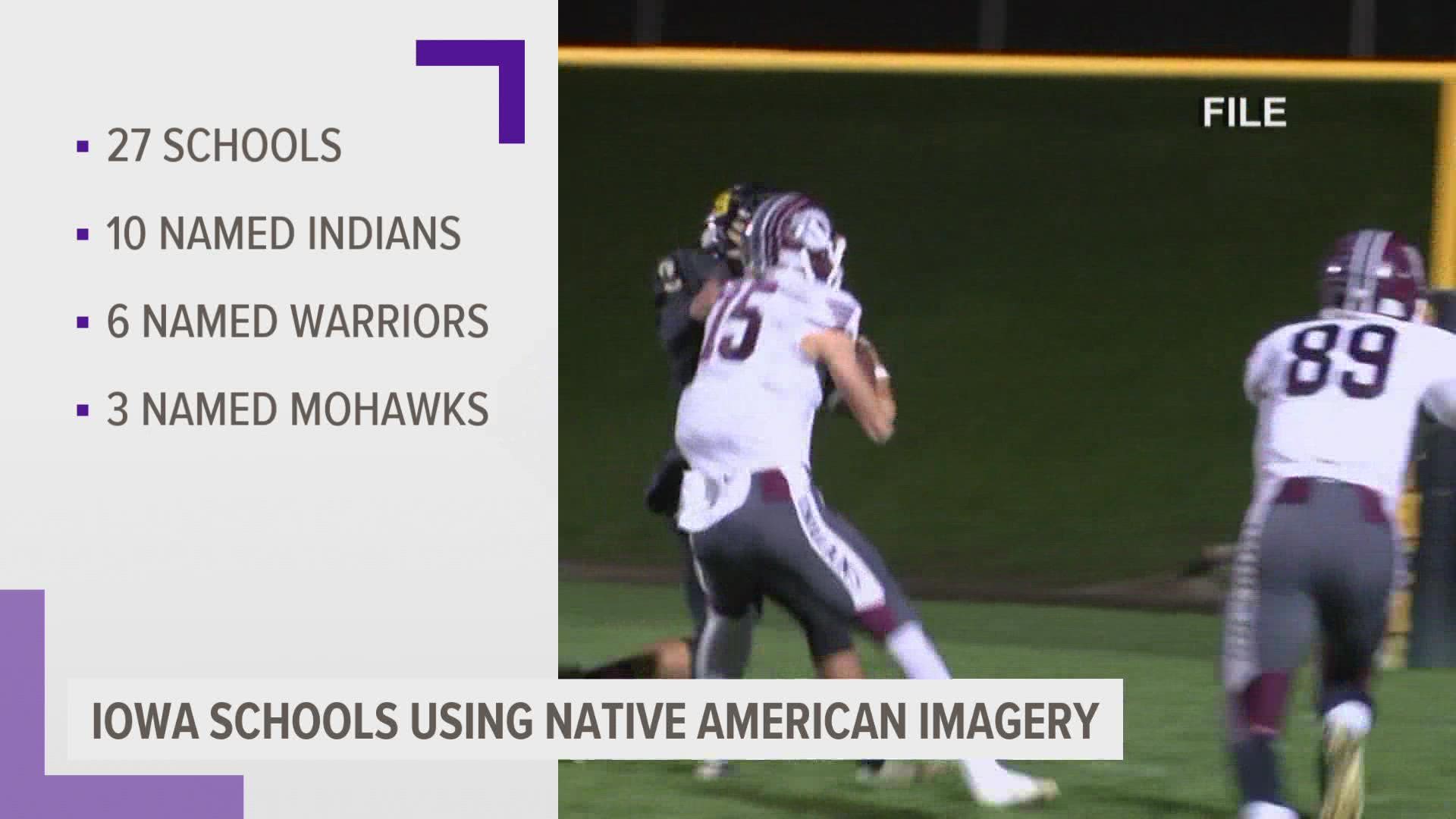 Local 5 looked into it and found more than 20 school districts in Iowa still have names or logos that incorporate Native American culture and imagery.