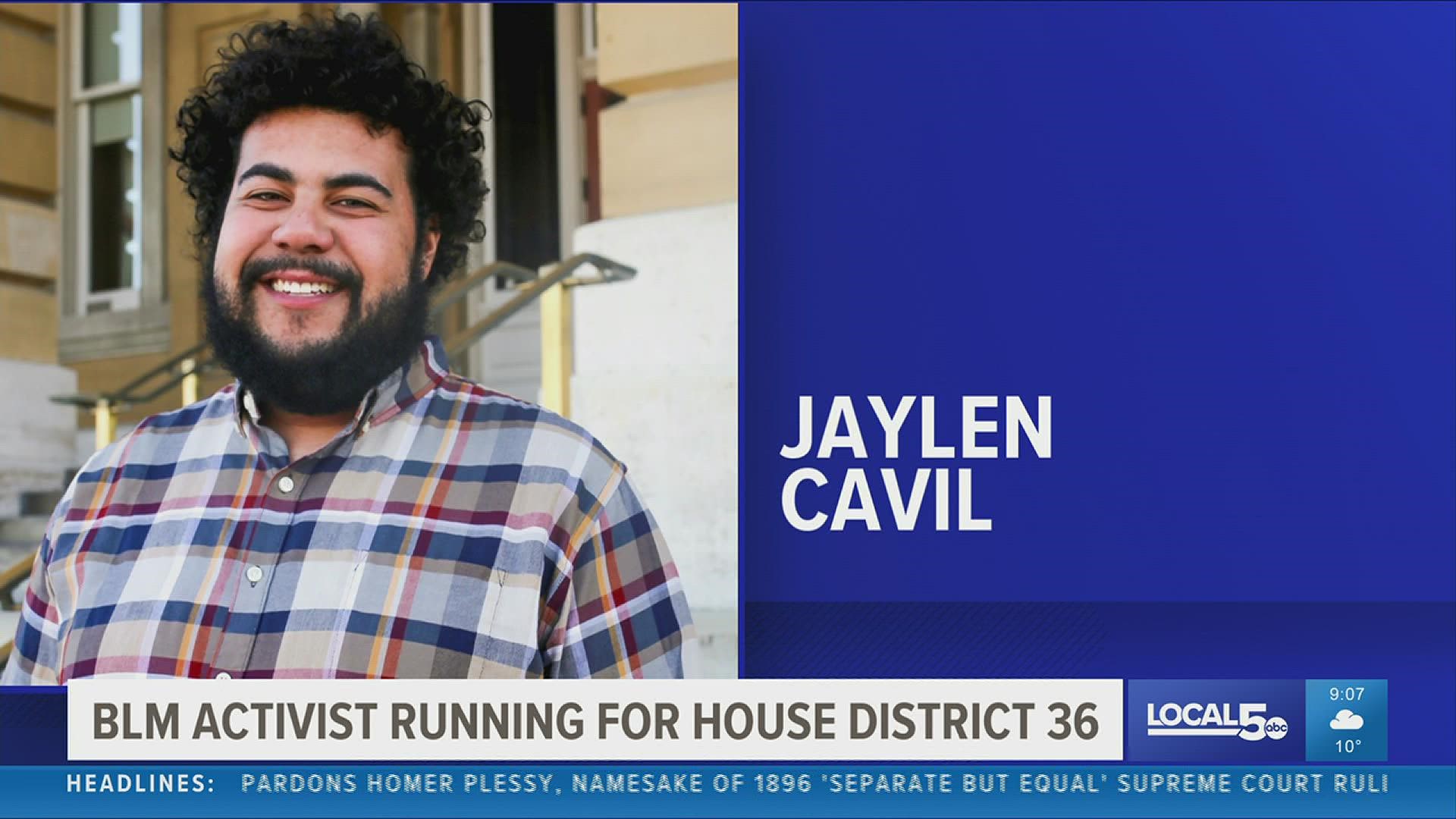 Jaylen Cavil will run in House District 36, which covers the west side of Des Moines.