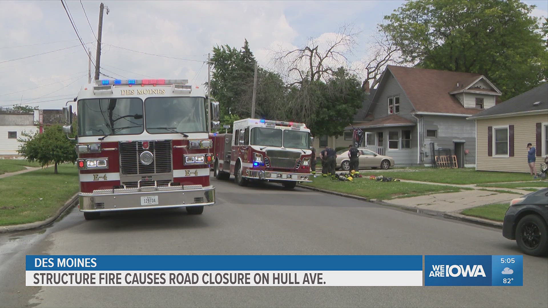 Des Moines PD was on scene to provide traffic control.