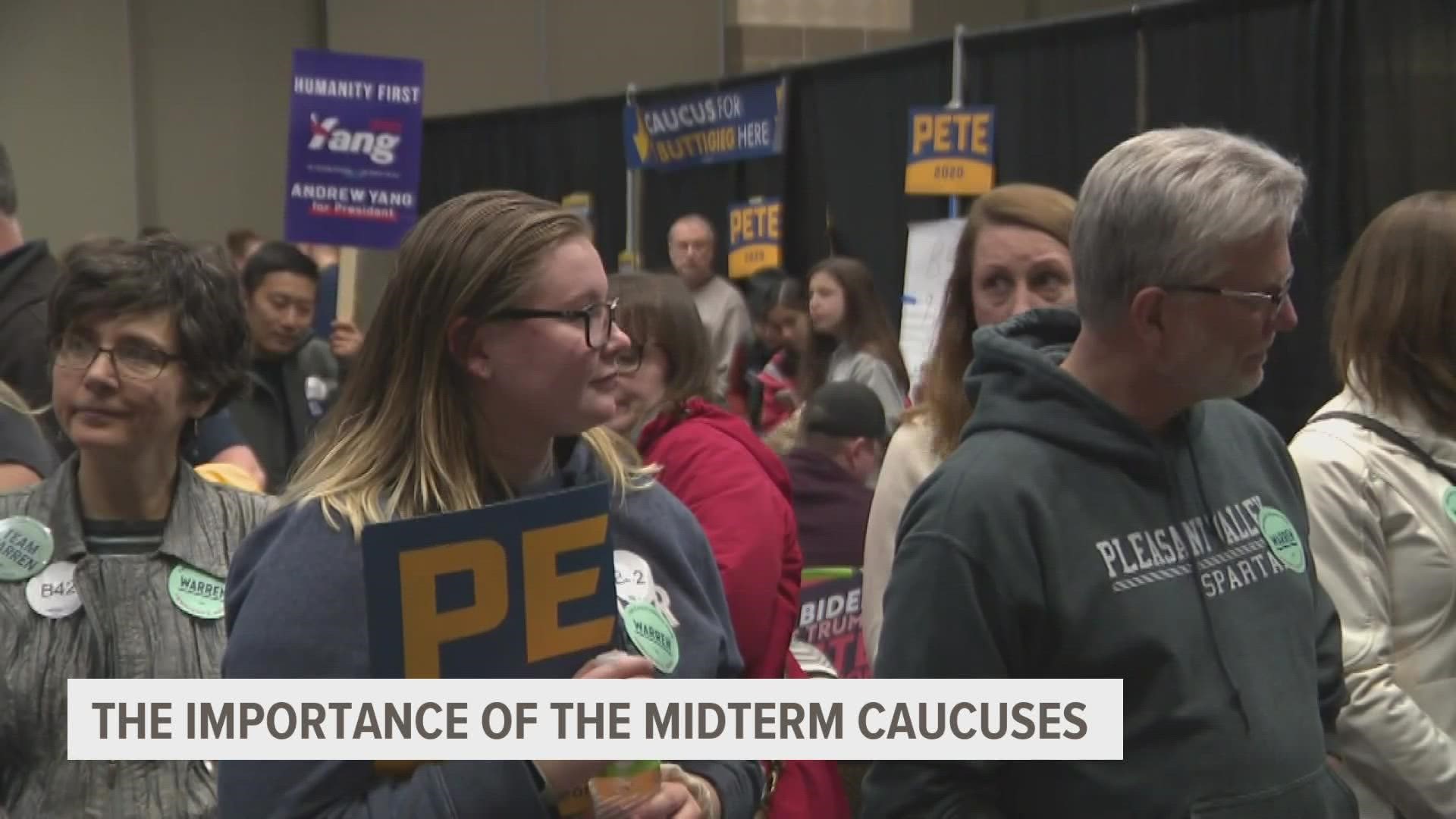 Iowa's Democratic and Republican parties are both holding caucuses at 7 p.m. Monday.