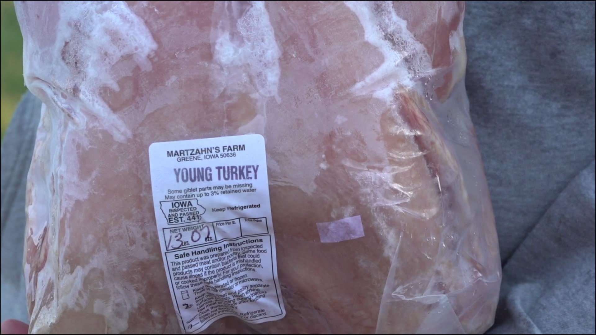 Iowa farmers are encouraging people to buy locally this Thanksgiving, since farmers make only 66 cents off a $21.89 retail turkey.