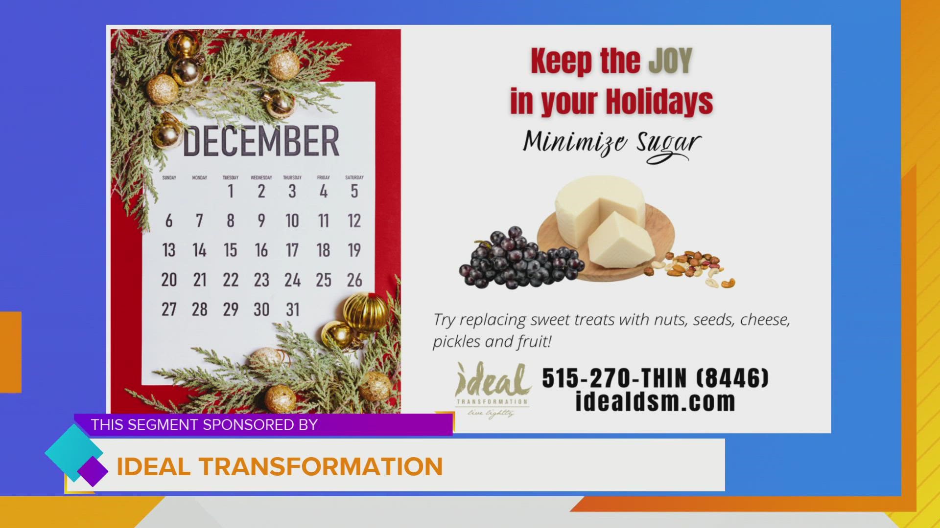 Diana Brown, Ideal Transformation, with 3 things you can do during the holidays to help keep you on track/feel good and how to make a plan for 2022 | Paid Content