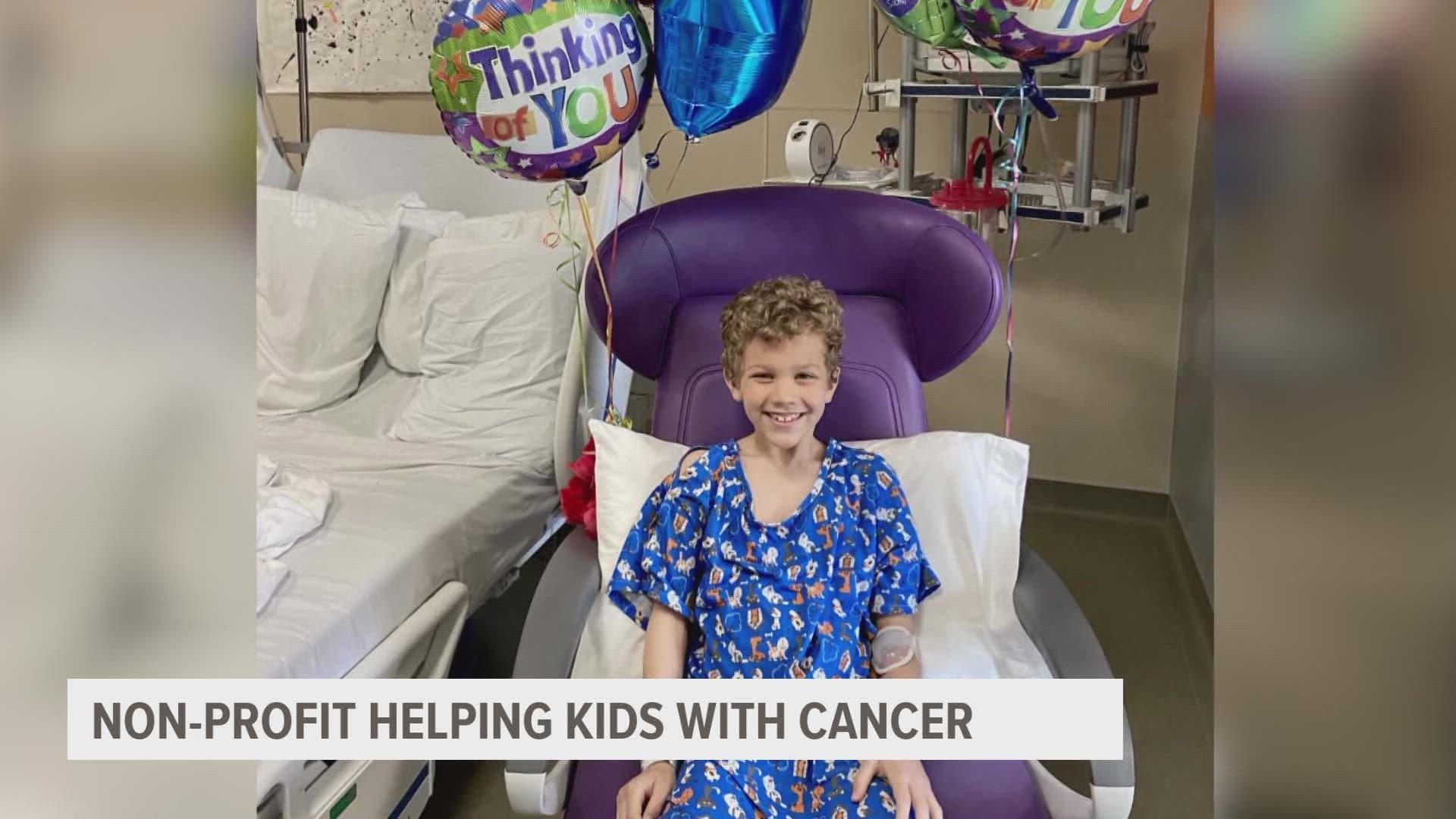 A Waukee kid was diagnosed with cancer last March, and now he and his family are raising money to help other kids who experience childhood cancer.