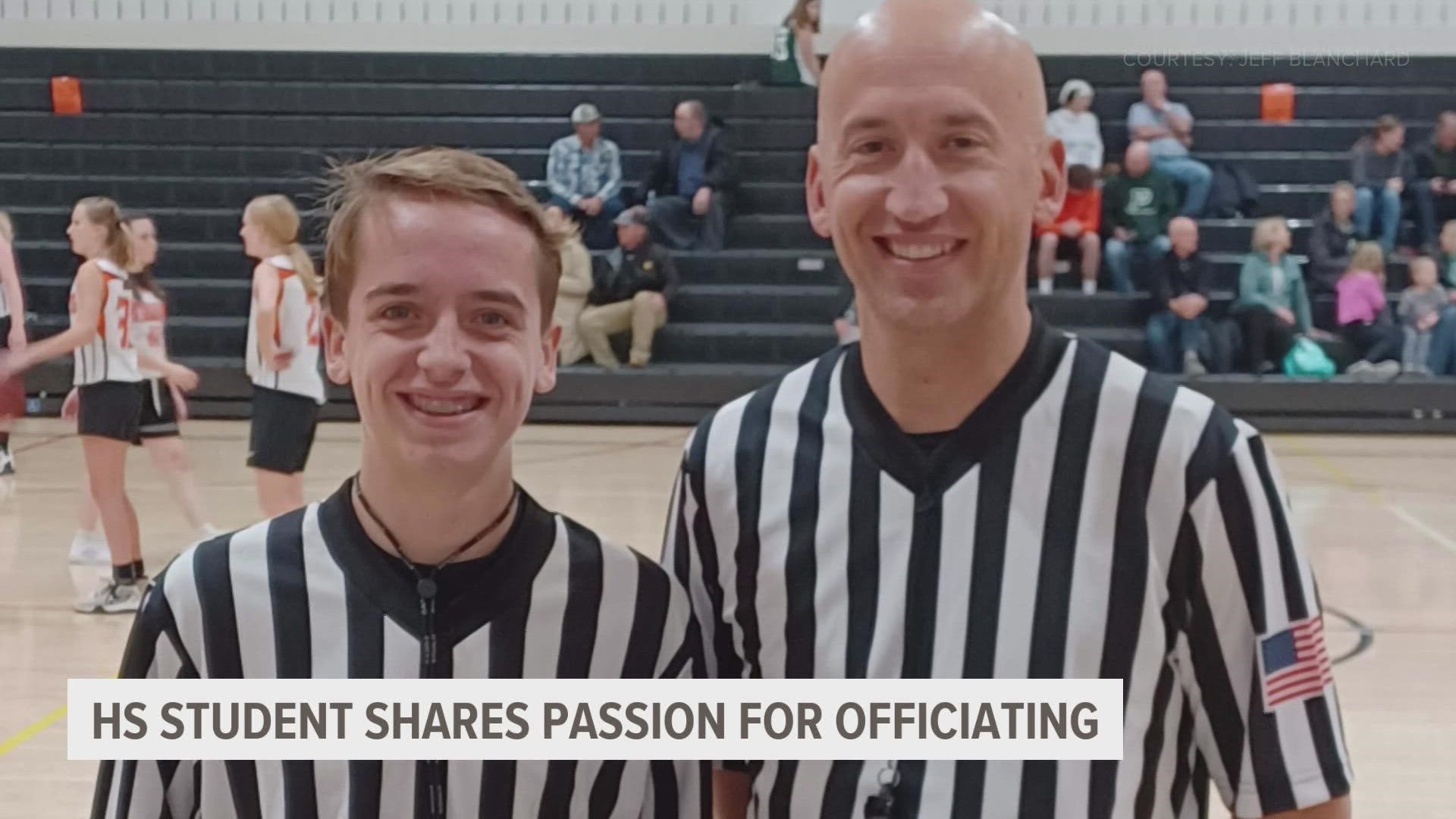 For the Blanchards, officiating is a family affair. Beaux's dad, older sister and younger brother are also referees.