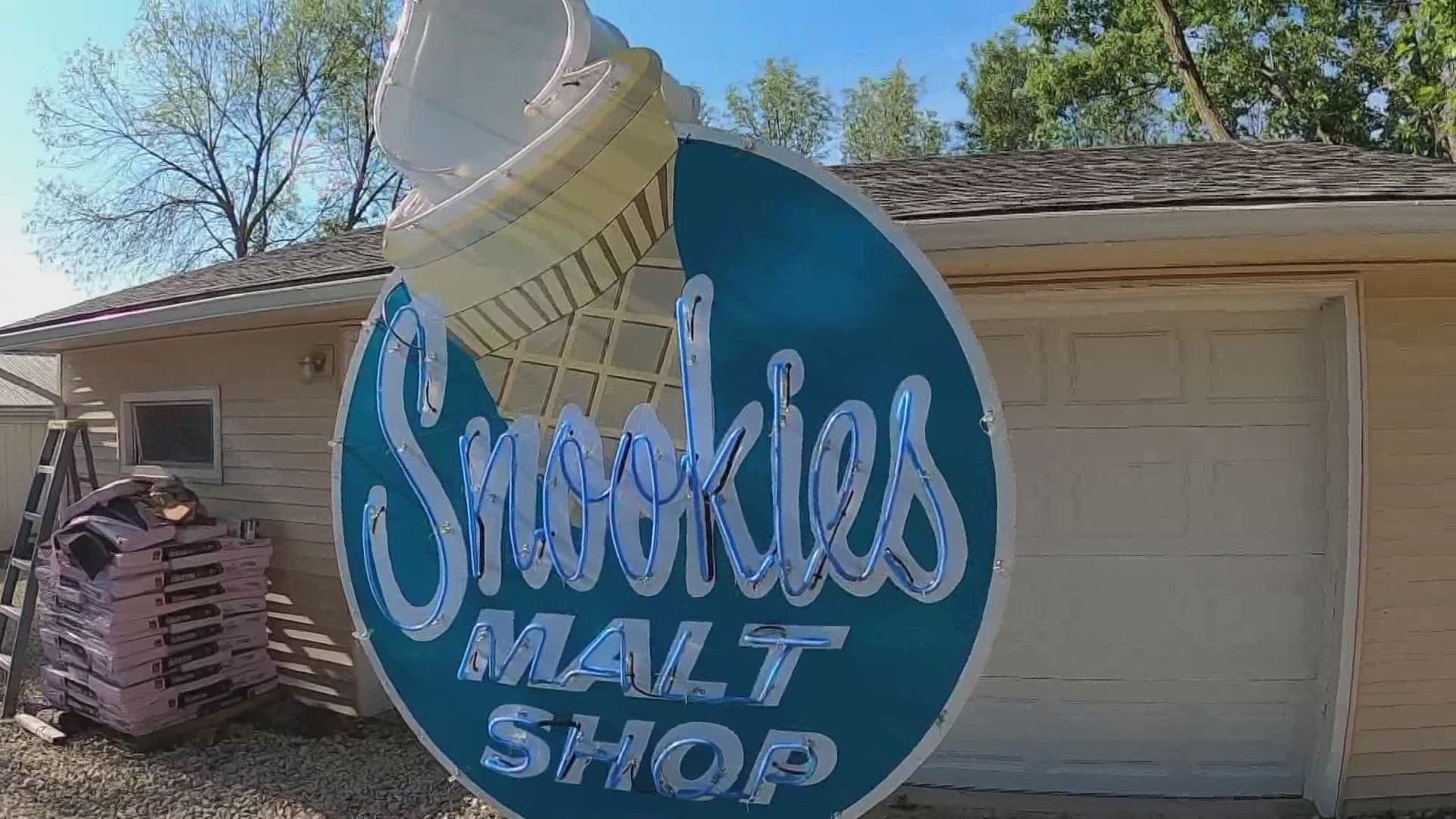 The Snookies sign will be installed Friday at 5 p.m.